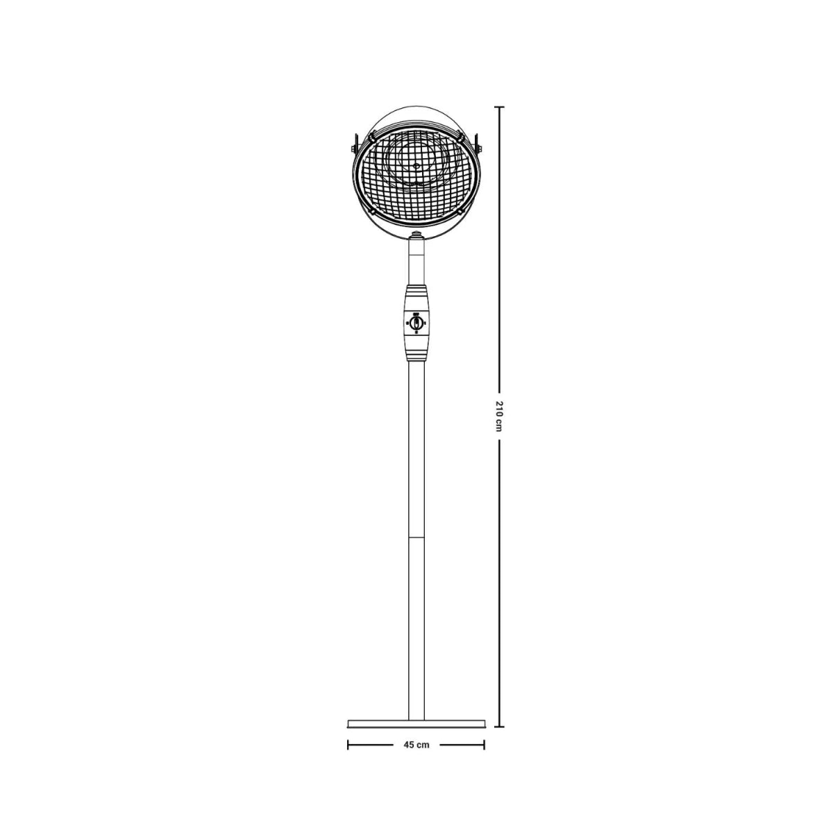 Indus Bright Freestanding Patio Heater - 2100W - image 8