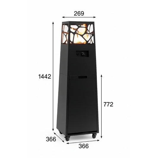 Pyramid - Black - Outdoor Gas Patio Heater - image 2
