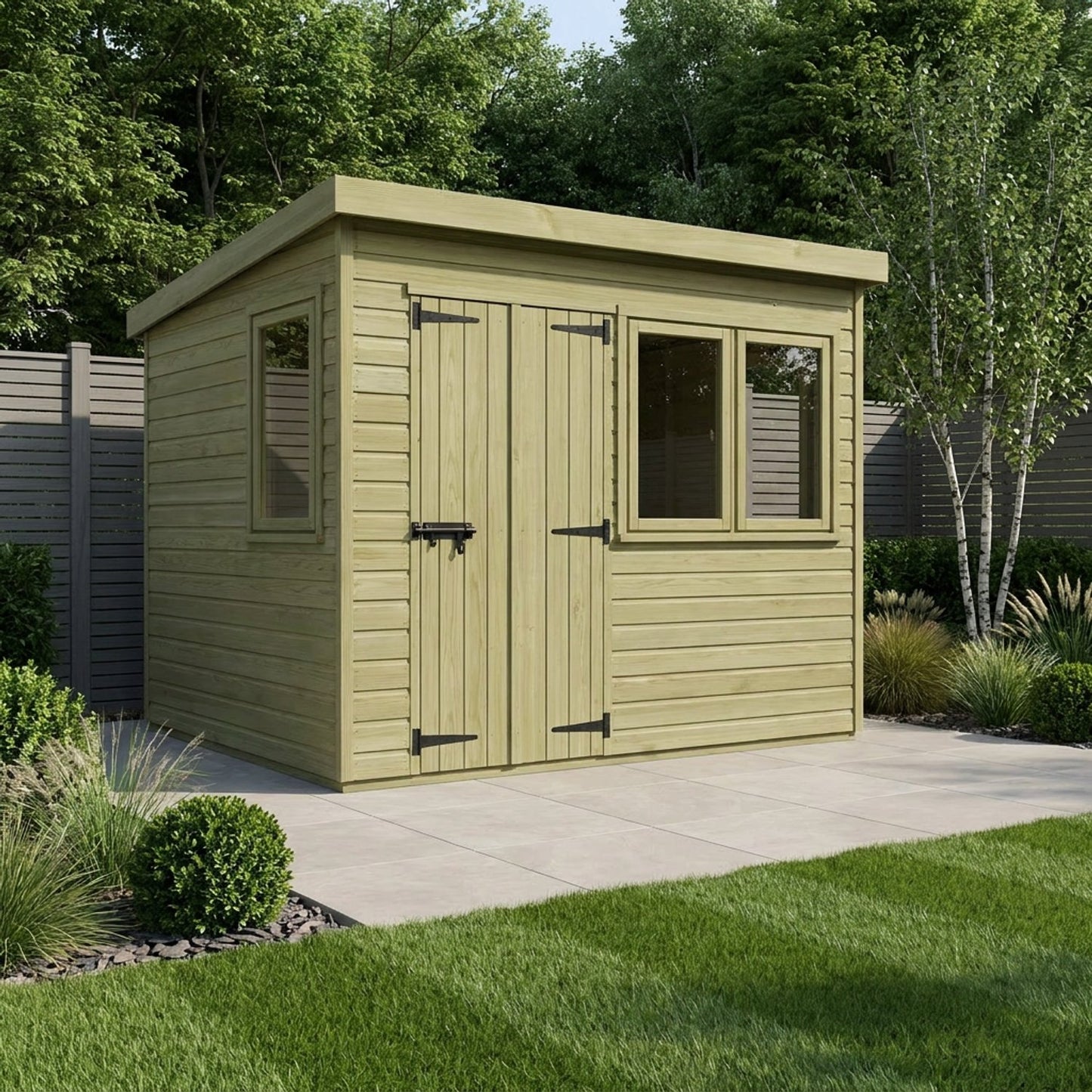 12 x 10 Pent Summer House - view 3