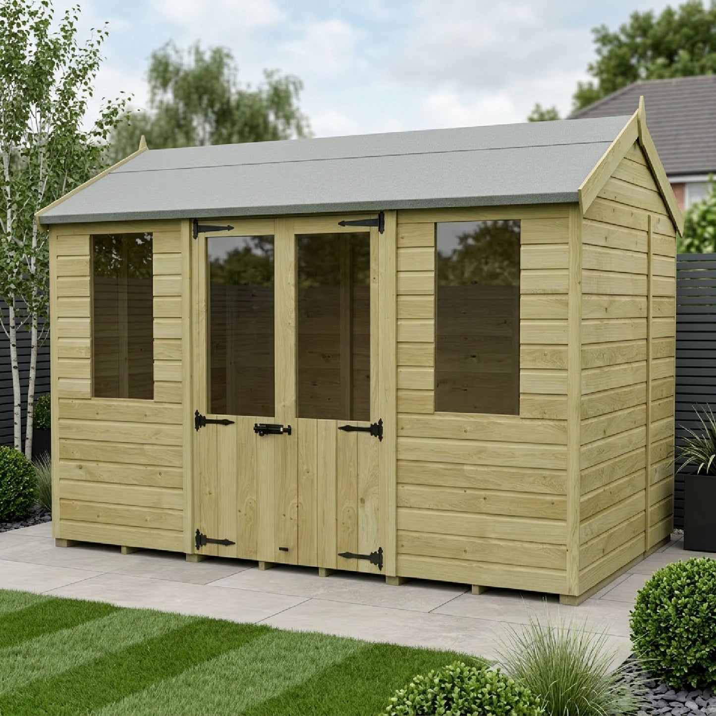 10 x 5 Apex Summer House - view 2