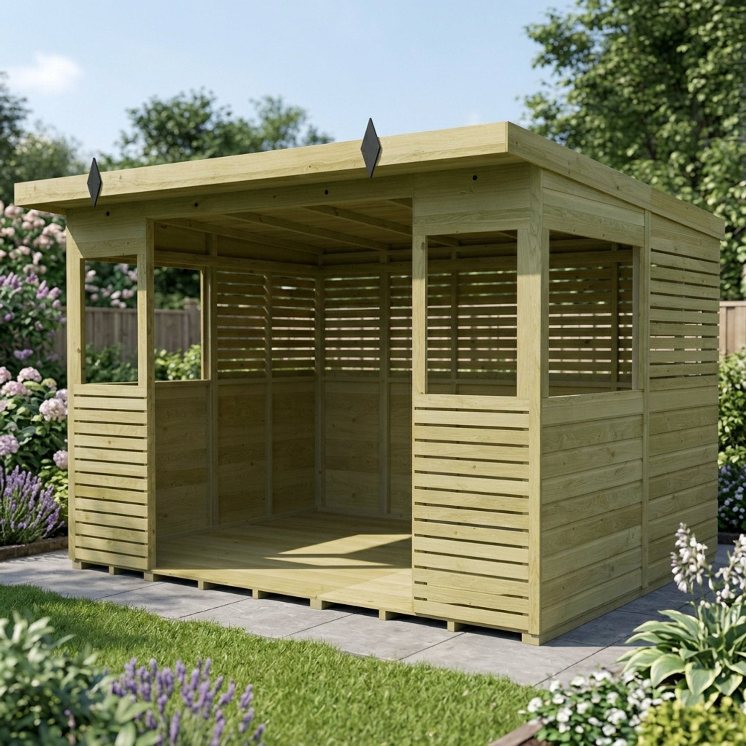 10 x 8 BBQ/Outdoor Kitchen Shelter - view 3