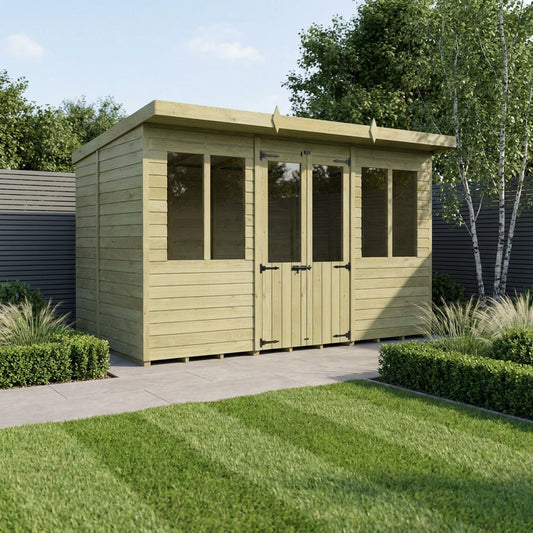 12 x 7 Pent Summer House - view 4