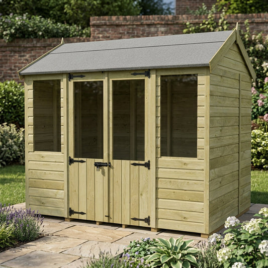 8 x 5 Apex Summer House - view 2