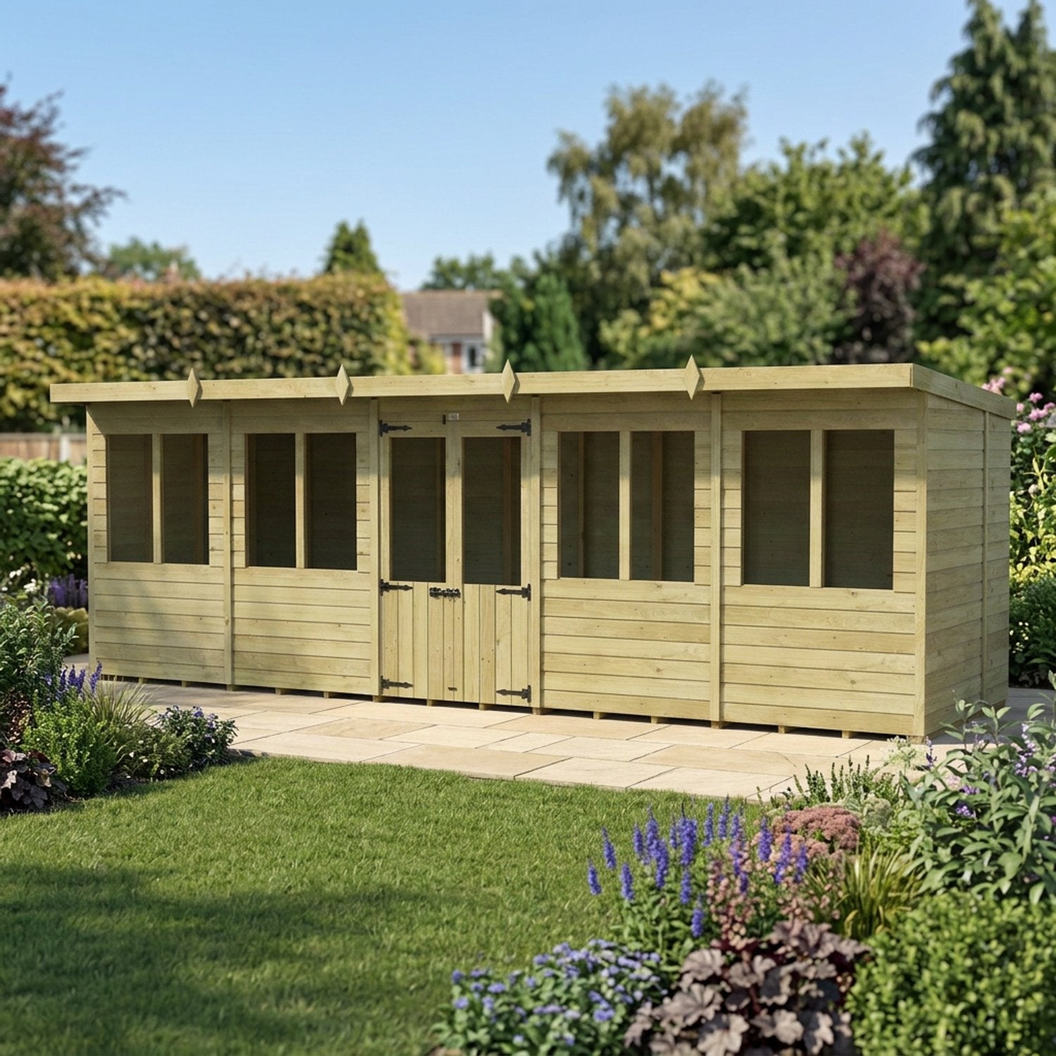 20 x 7 Pent Summer House - view 5