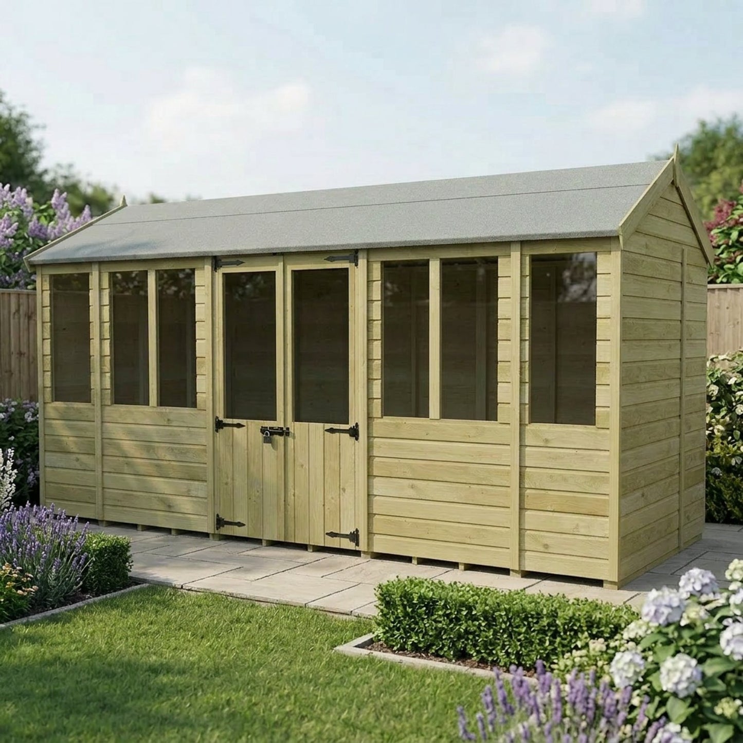 16 x 6 Apex Summer House - view 4
