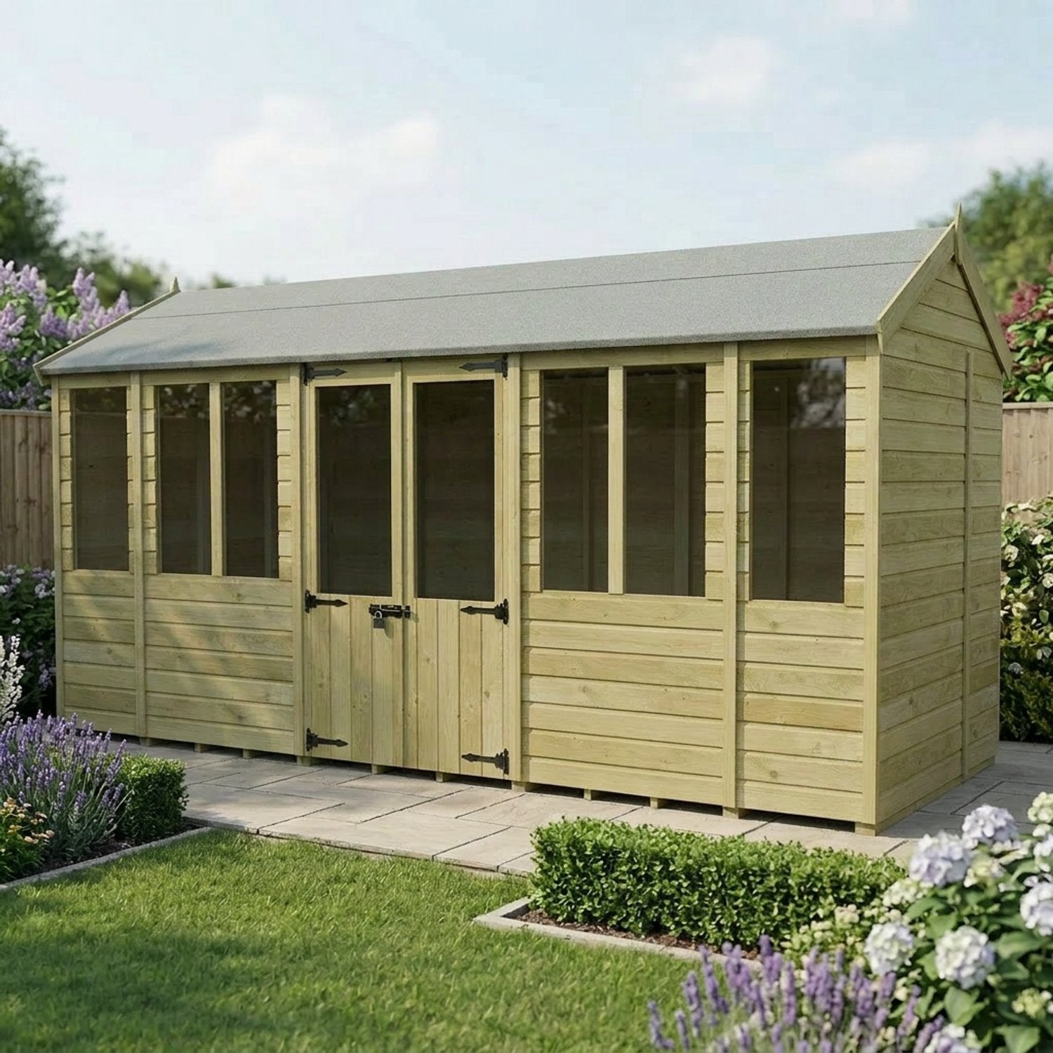 16 x 6 Apex Summer House - view 4
