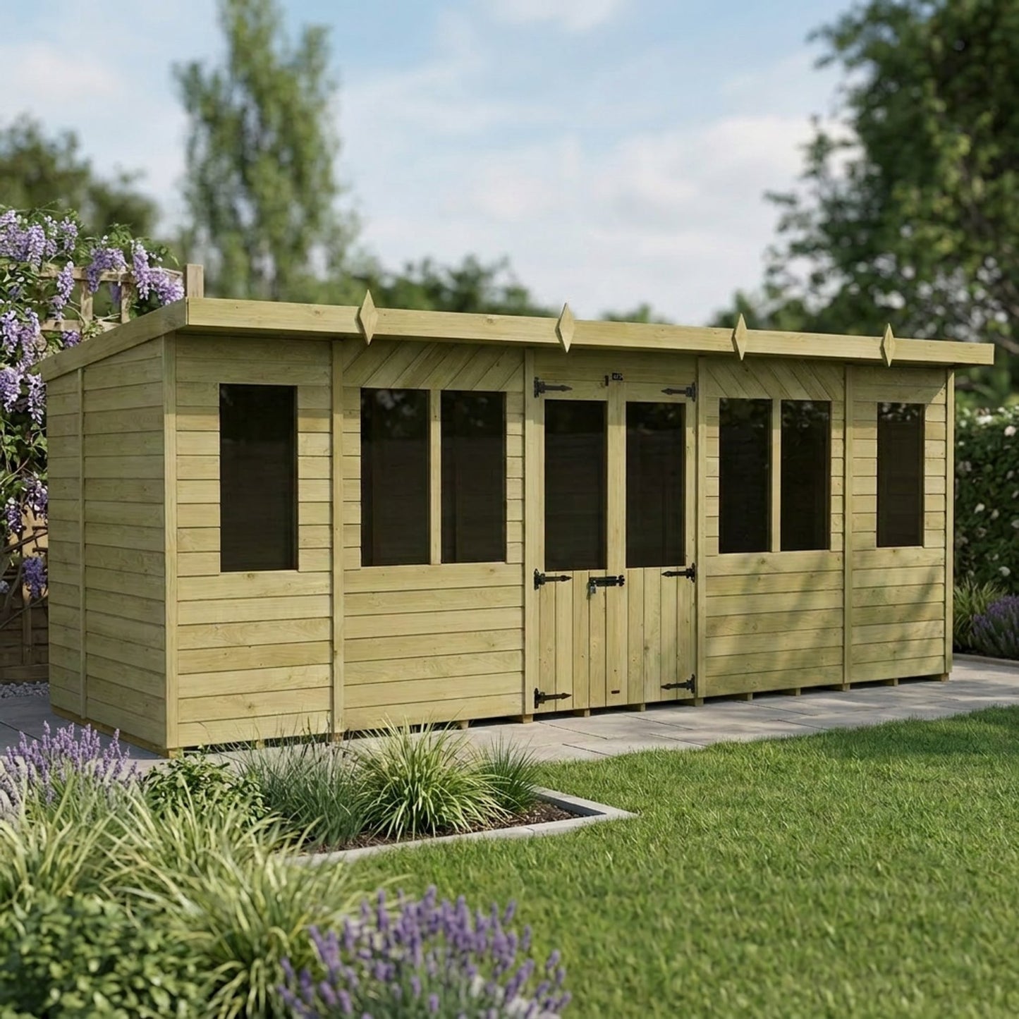 18 x 5 Pent Summer House - view 6