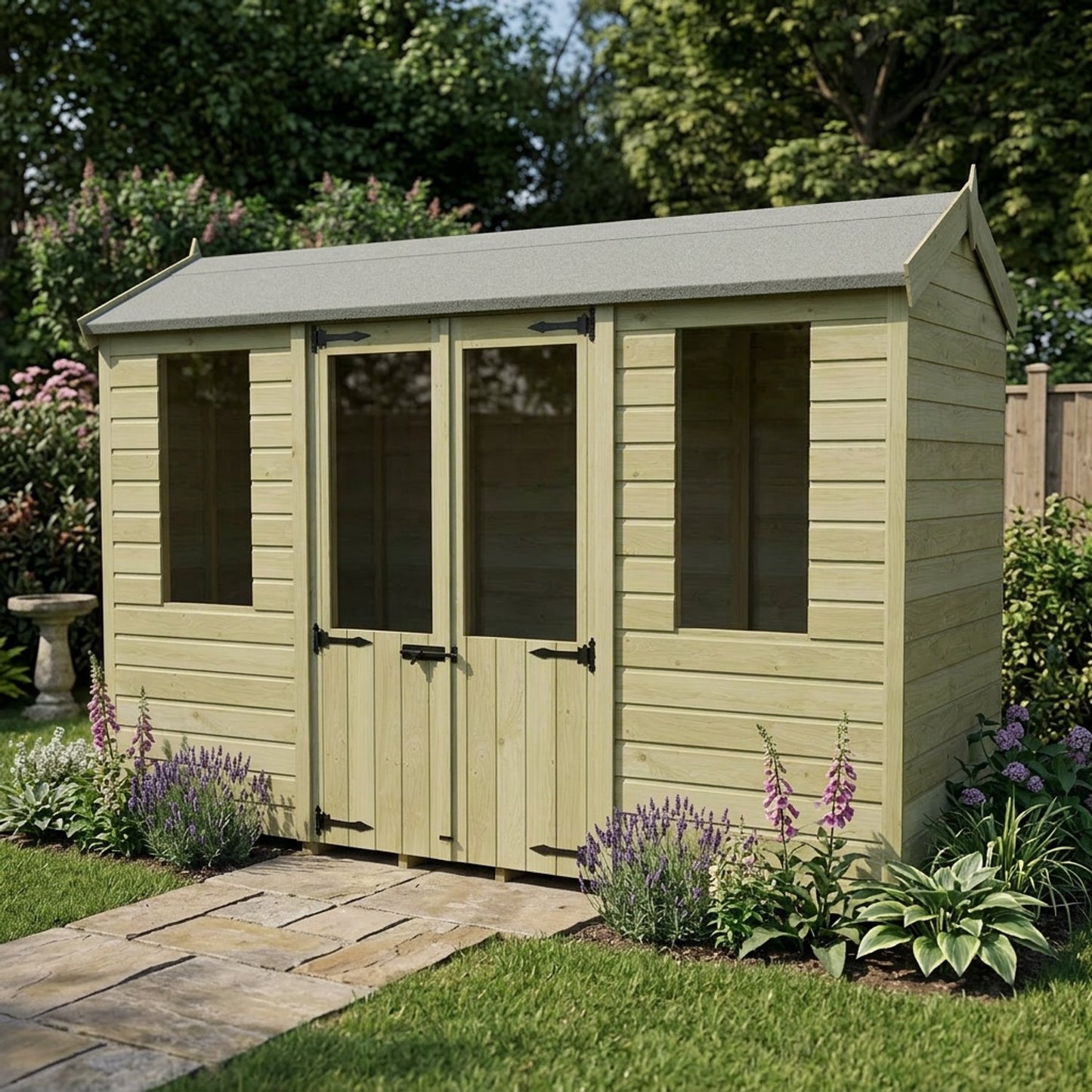 10 x 4 Apex Summer House - view 4