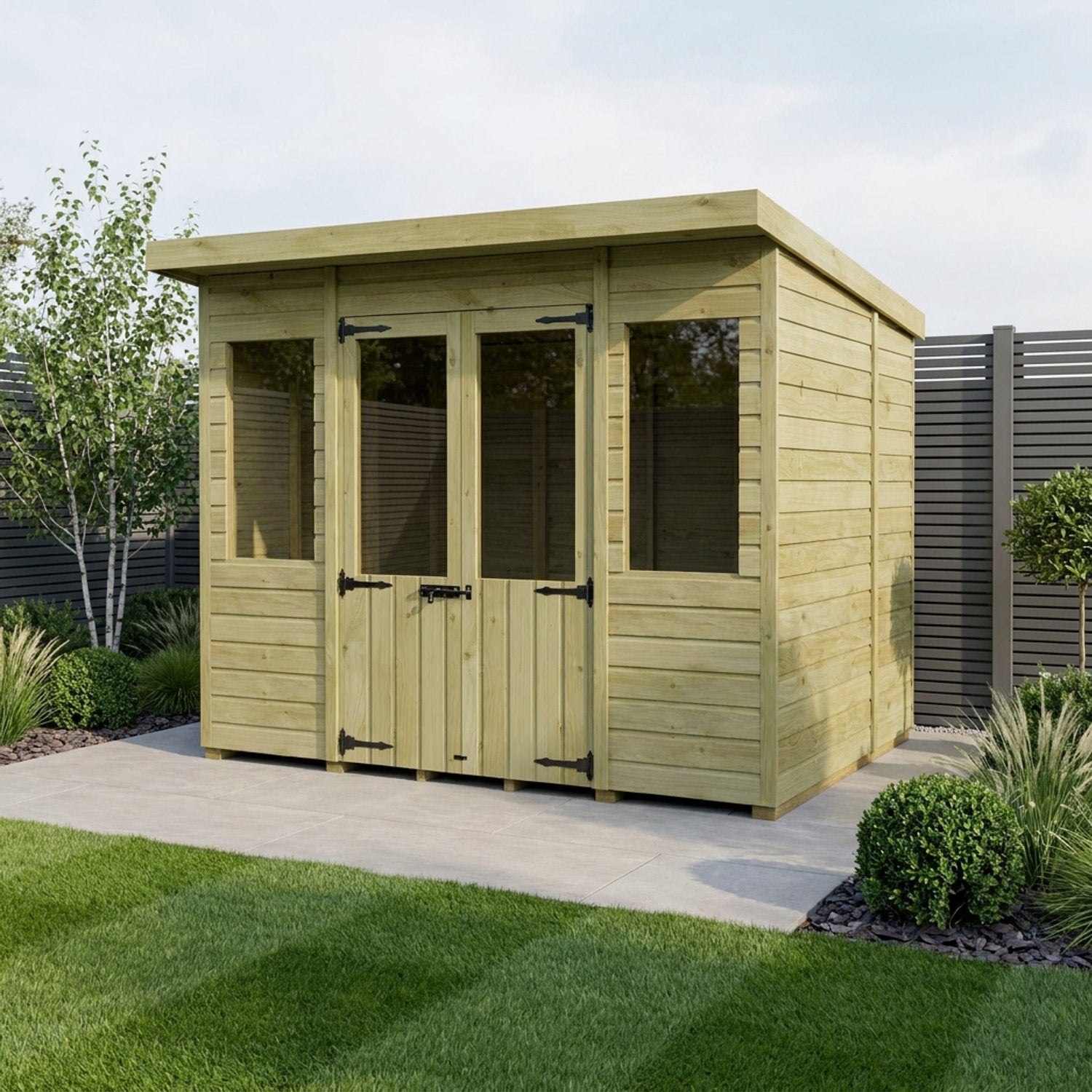 8 x 7 Pent Summer House - view 5