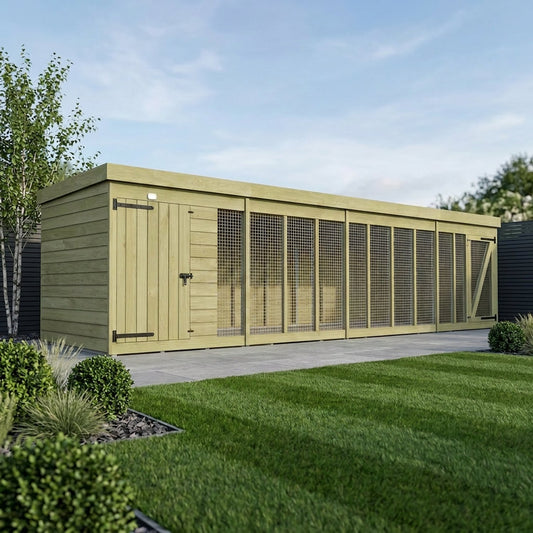 20 x 4 Dog Kennel And Run - view 5