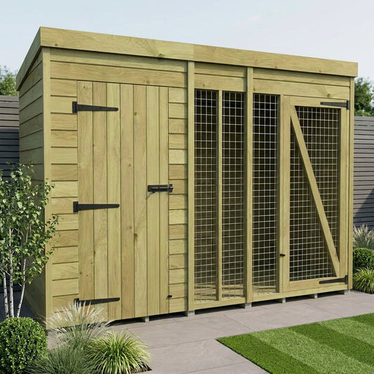 10 x 4 Dog Kennel And Run (Full Height) - view 6