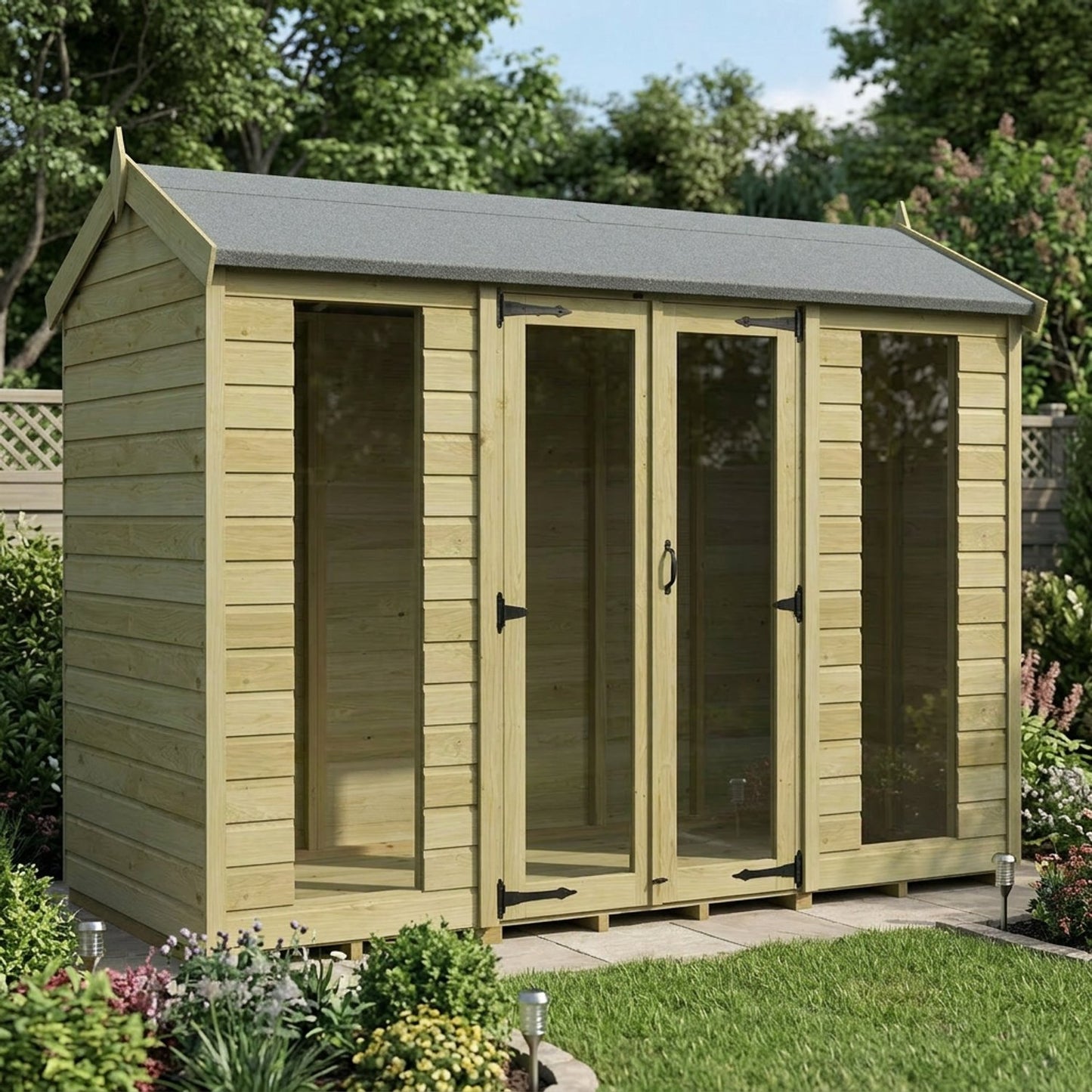 10 x 4 Apex Summer House (Full Height Window) - view 5