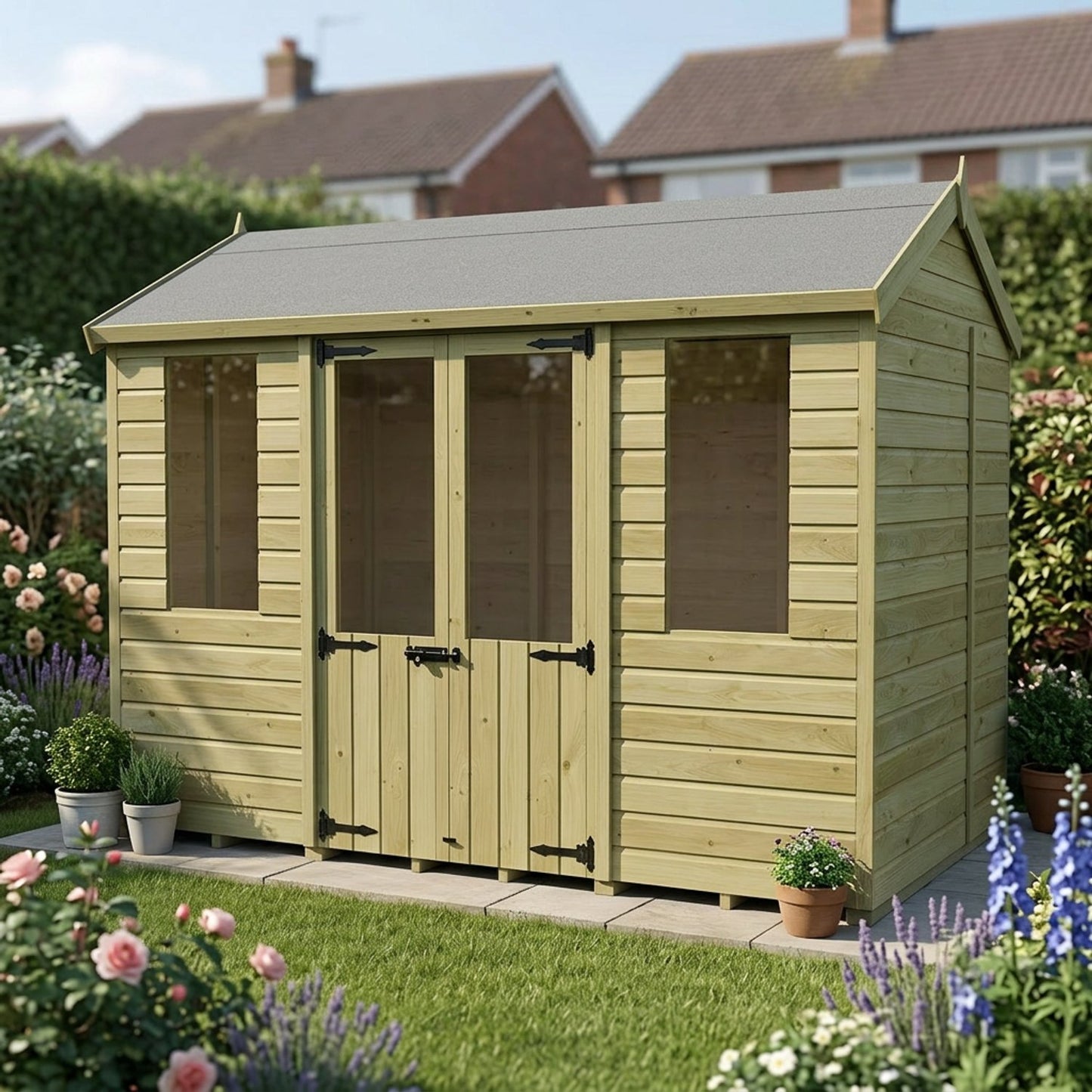 10 x 6 Apex Summer House - view 5