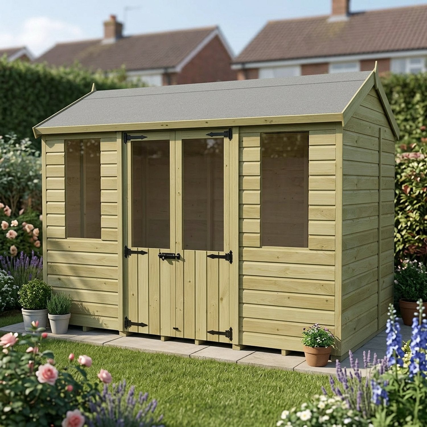 10 x 6 Apex Summer House - view 5
