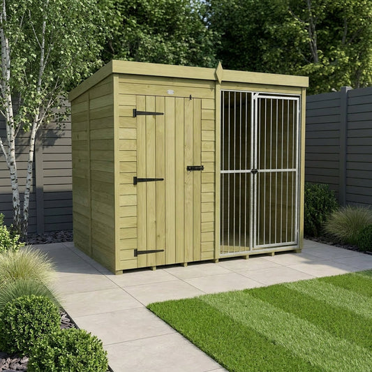 8 x 6 Dog Kennel And Run (Full Height With Bars) - view 6