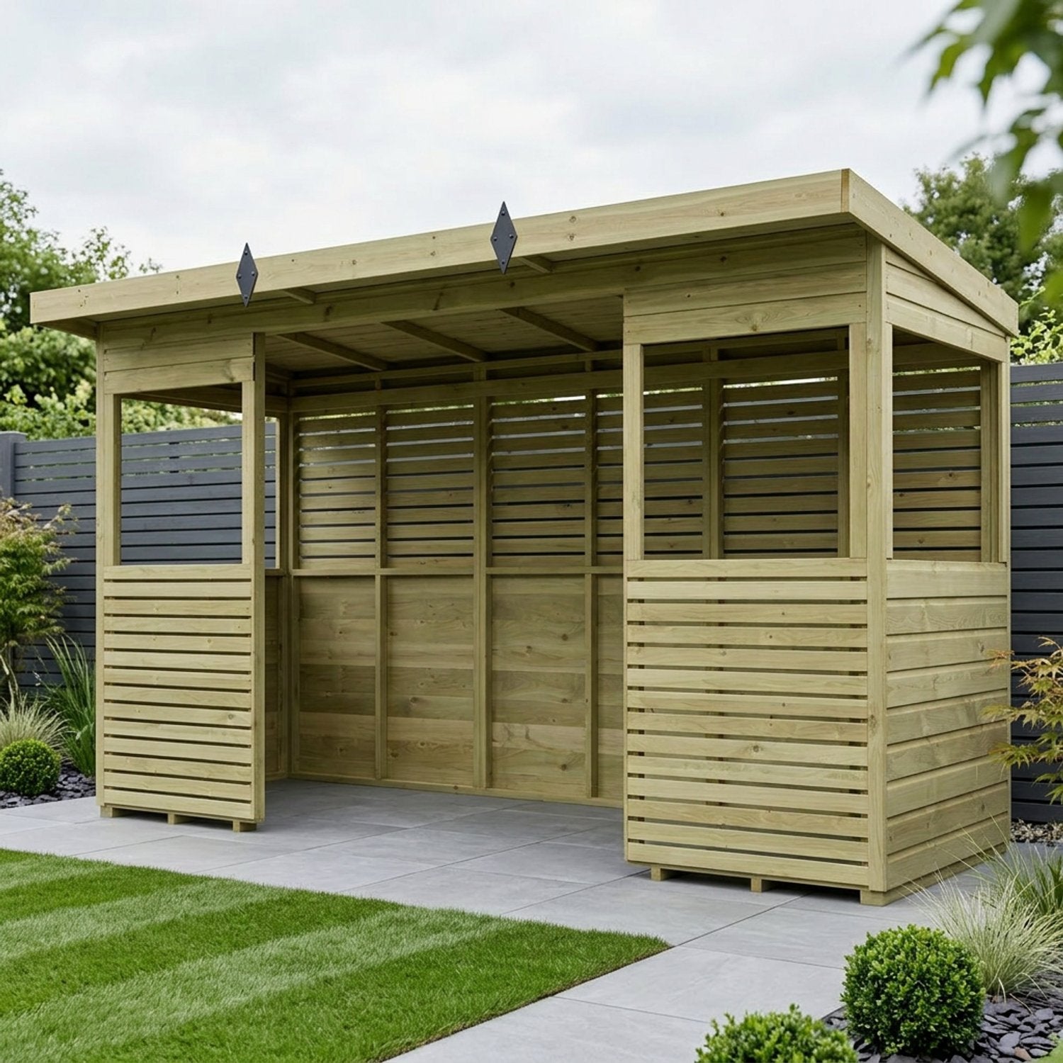 12 x 4 BBQ/Outdoor Kitchen Shelter - view 5