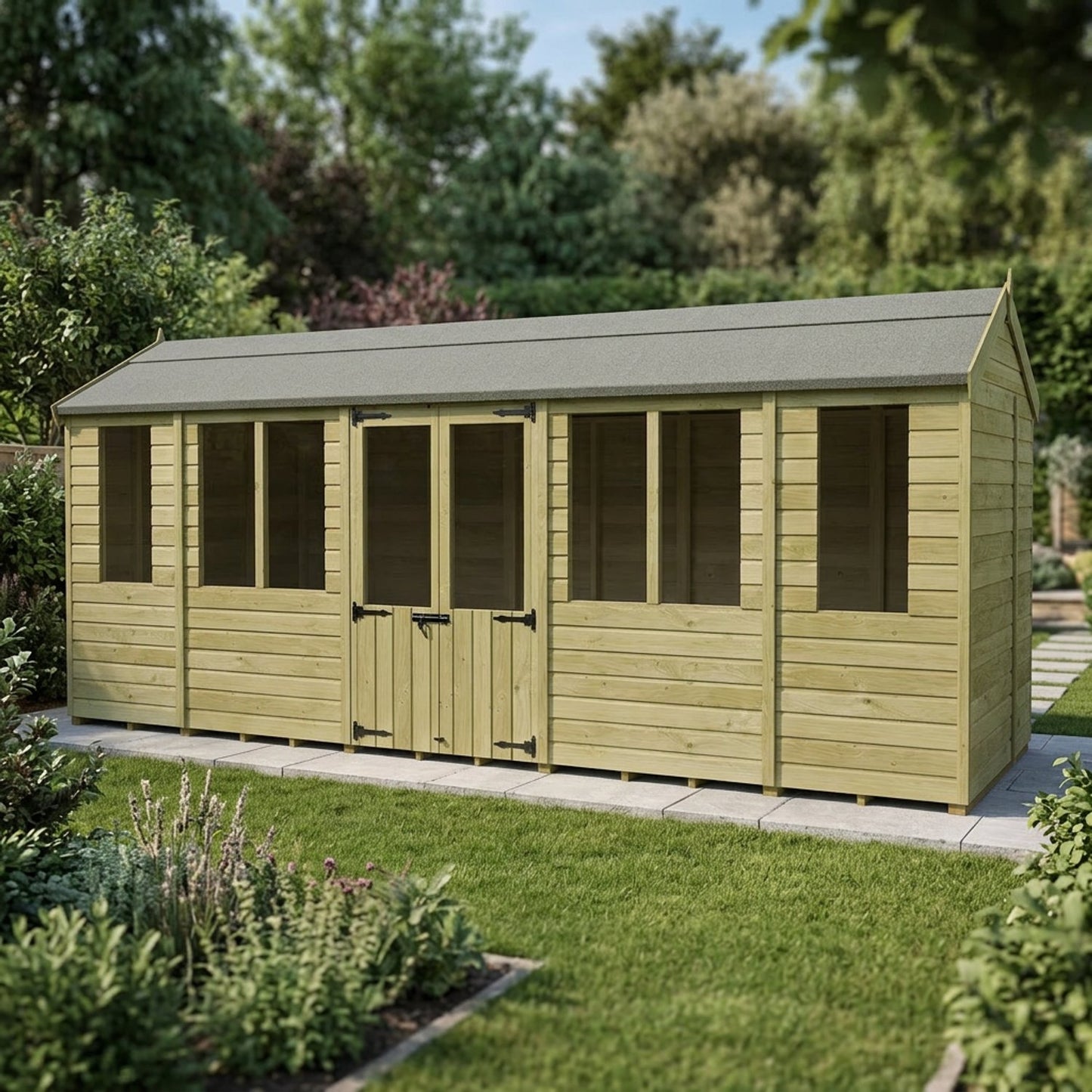 18 x 6 Apex Summer House - view 3