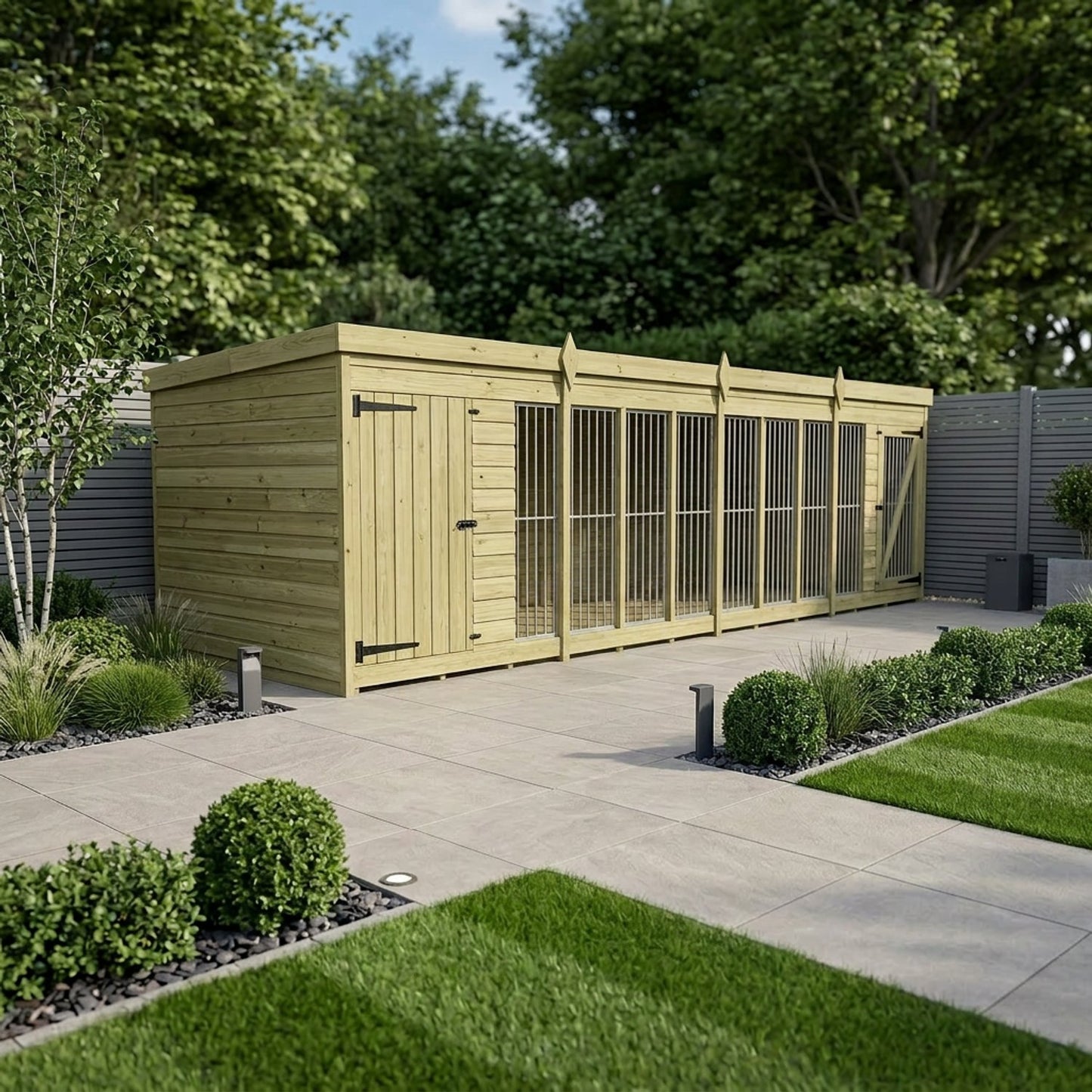 16 x 6 Dog Kennel And Run - view 5