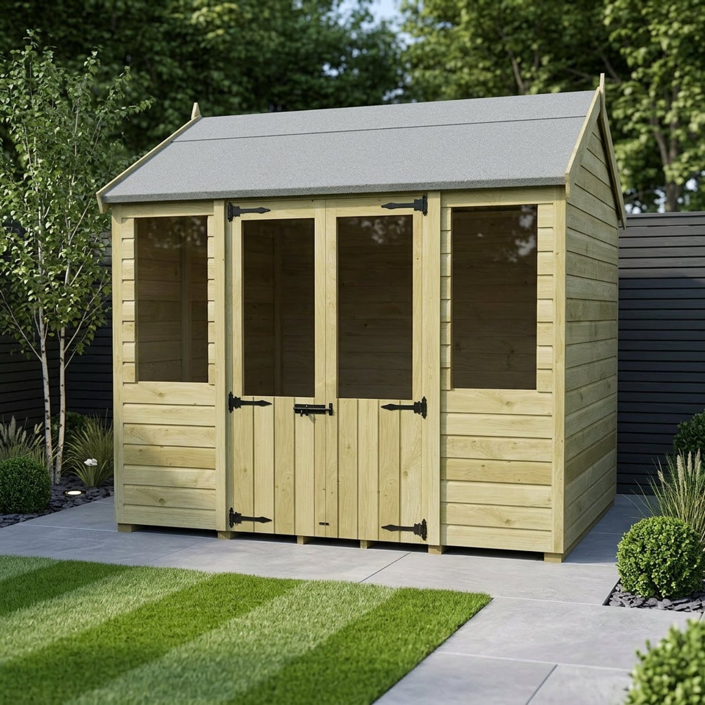 8 x 8 Apex Summer House - view 5