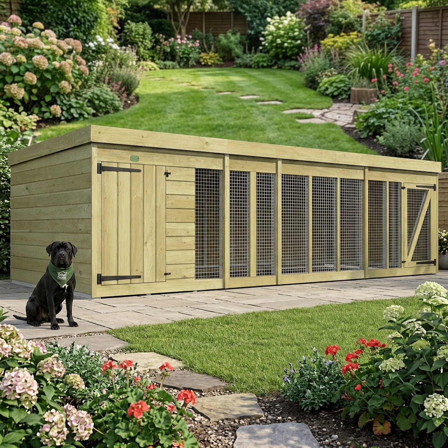14 x 6 Dog Kennel And Run - view 4