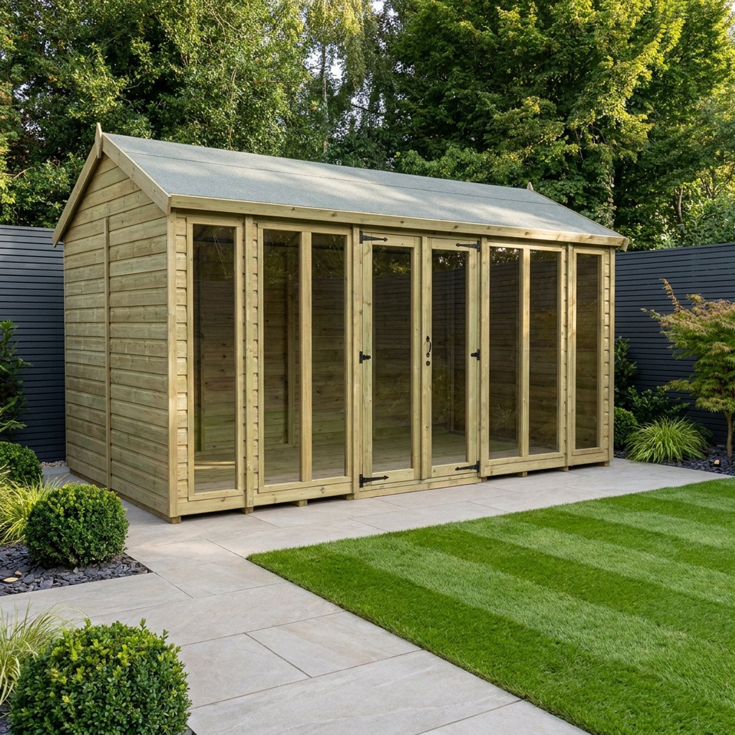16 x 6 Apex Summer House (Full Height Window) - view 6