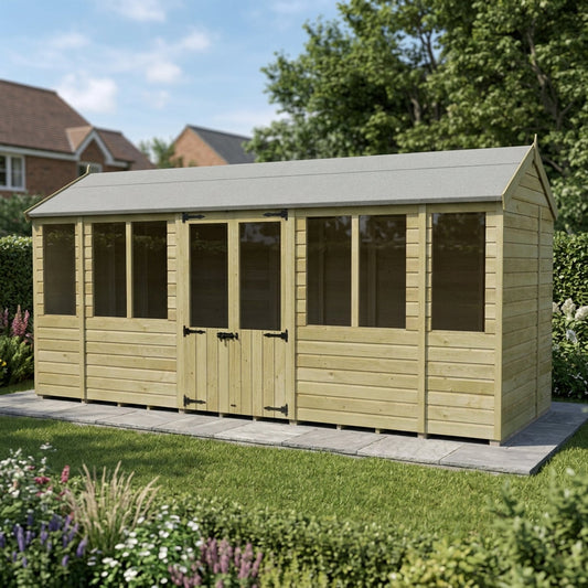 16 x 7 Apex Summer House - view 4