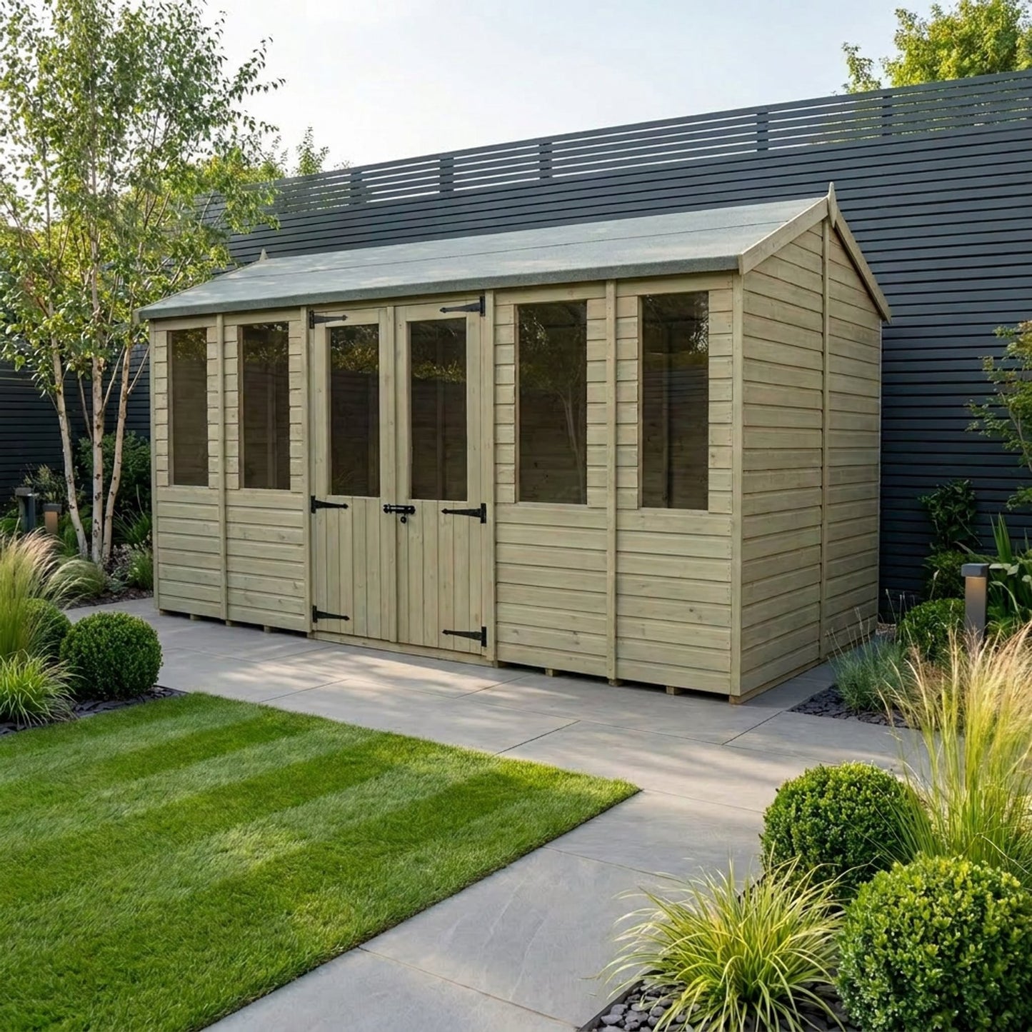 14 x 4 Apex Summer House - view 5