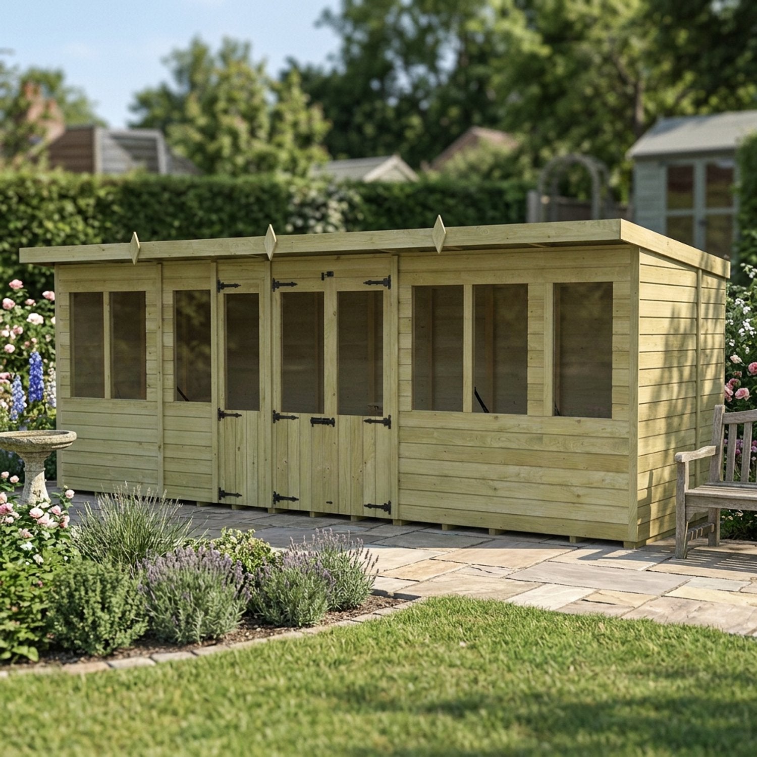 20 x 5 Pent Summer House - view 4