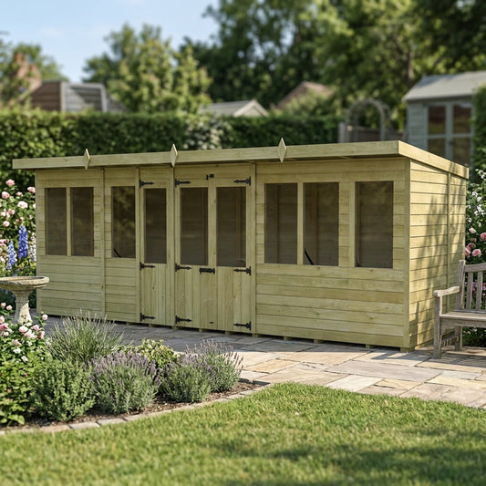 20 x 5 Pent Summer House - view 4