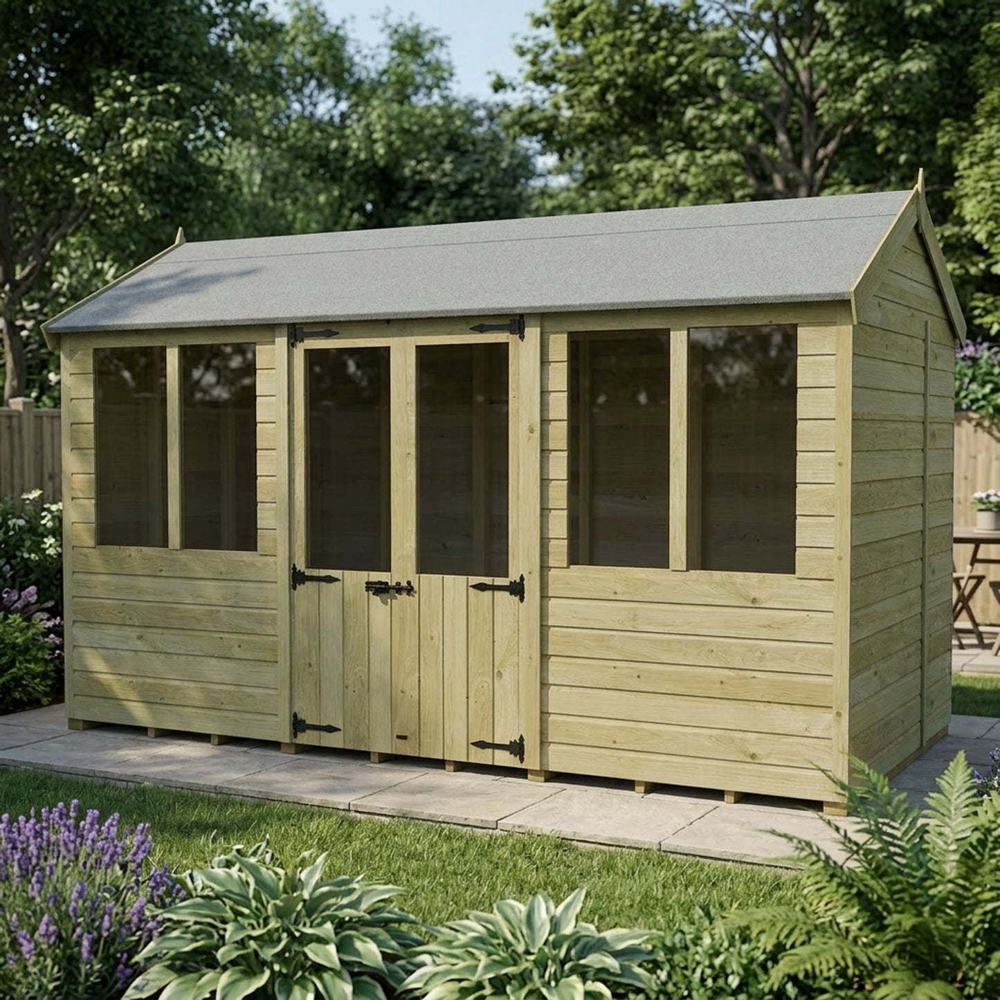 12 x 5 Apex Summer House - view 5
