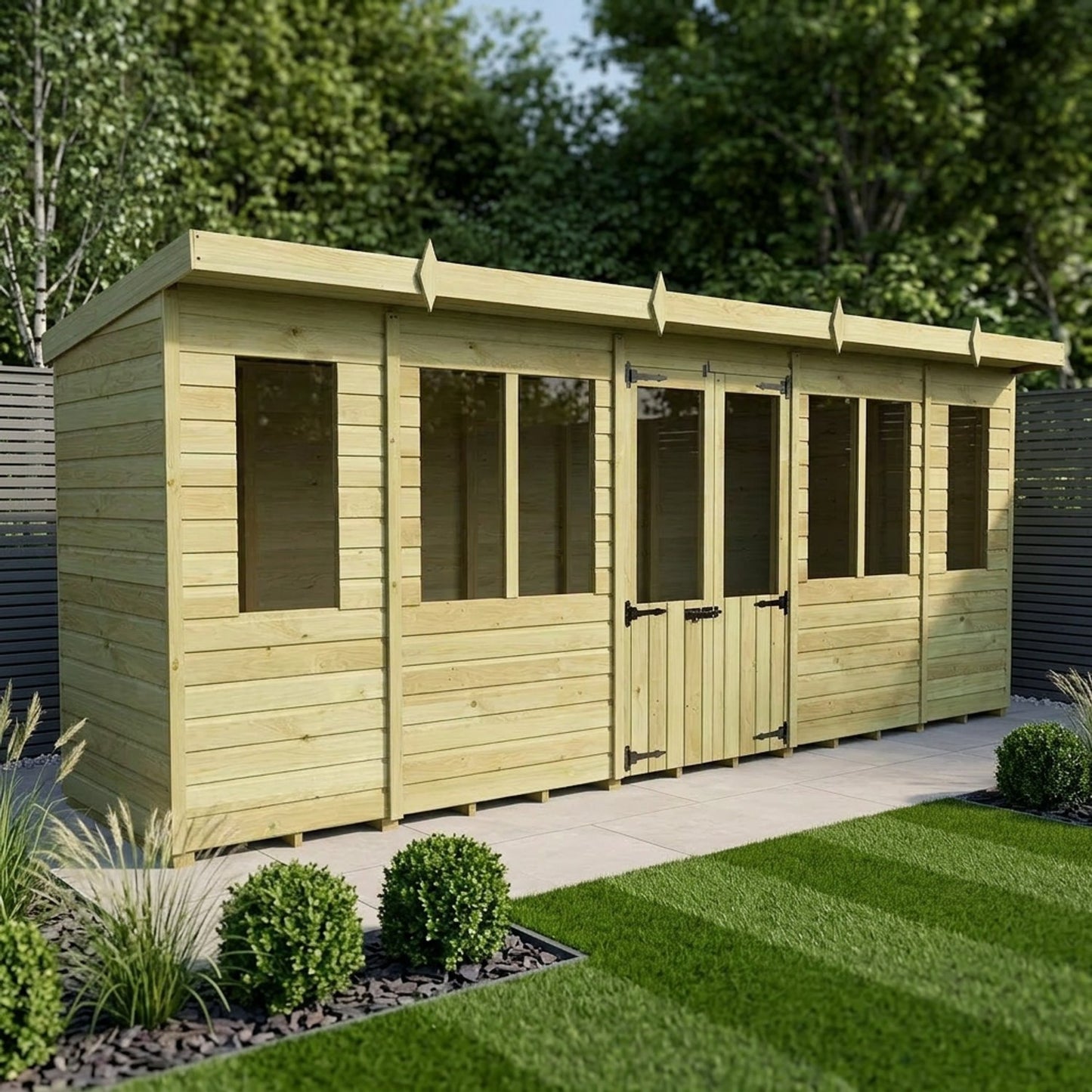 18 x 4 Pent Summer House - view 6