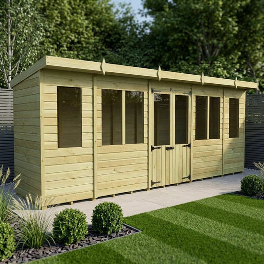 18 x 4 Pent Summer House - view 6