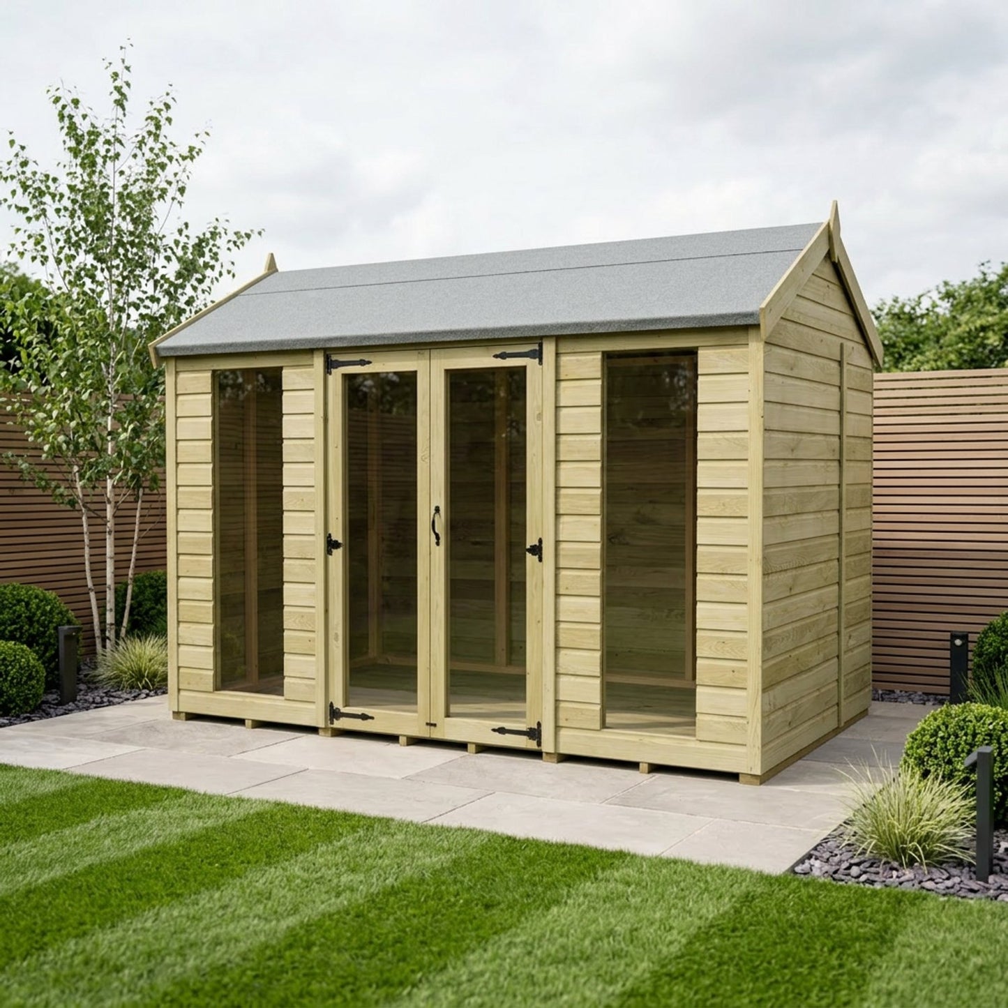 10 x 8 Apex Summer House (Full Height Window) - view 4