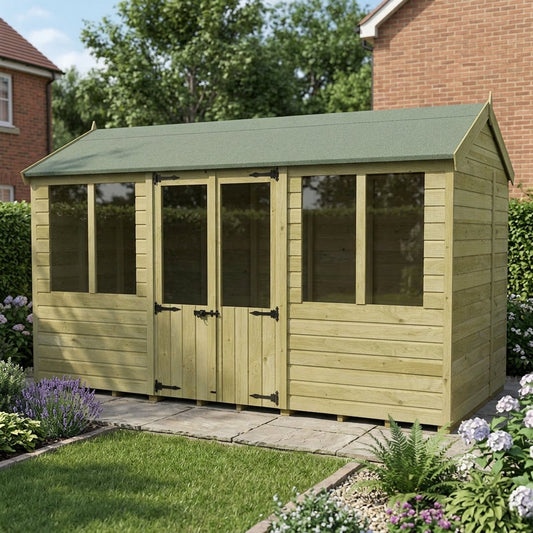 12 x 8 Apex Summer House - view 4