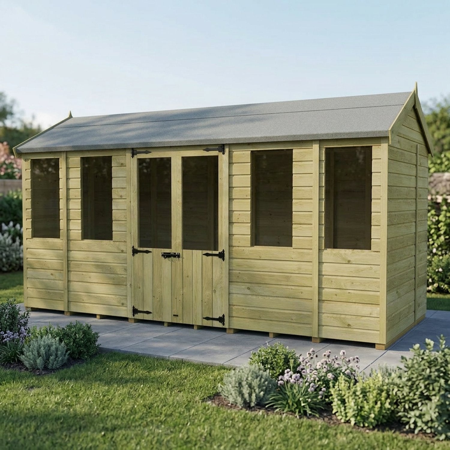 14 x 7 Apex Summer House - view 4