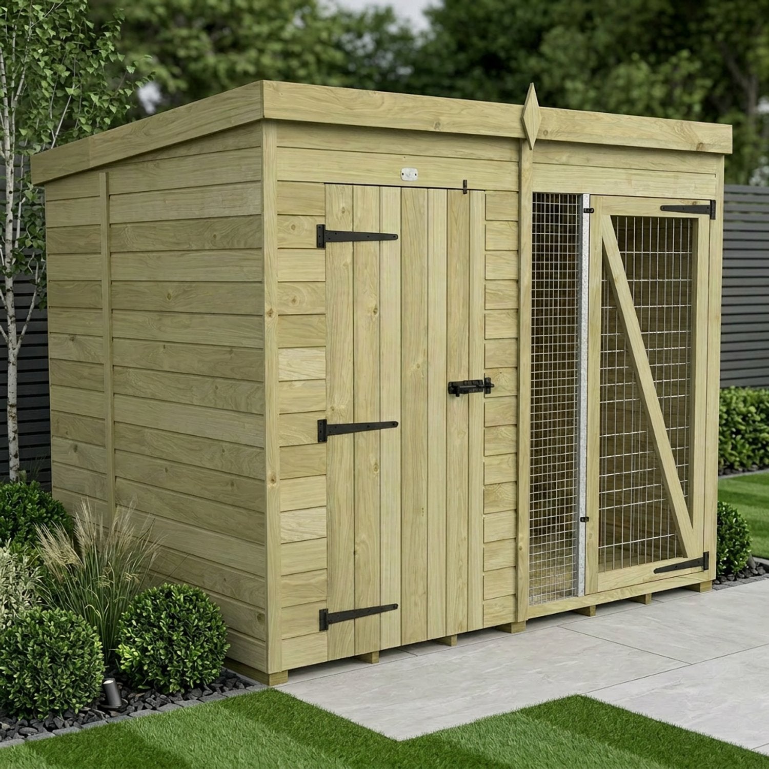 8 x 6 Dog Kennel And Run (Full Height) - view 5