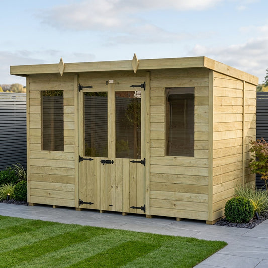 12 x 5 Pent Summer House - view 3