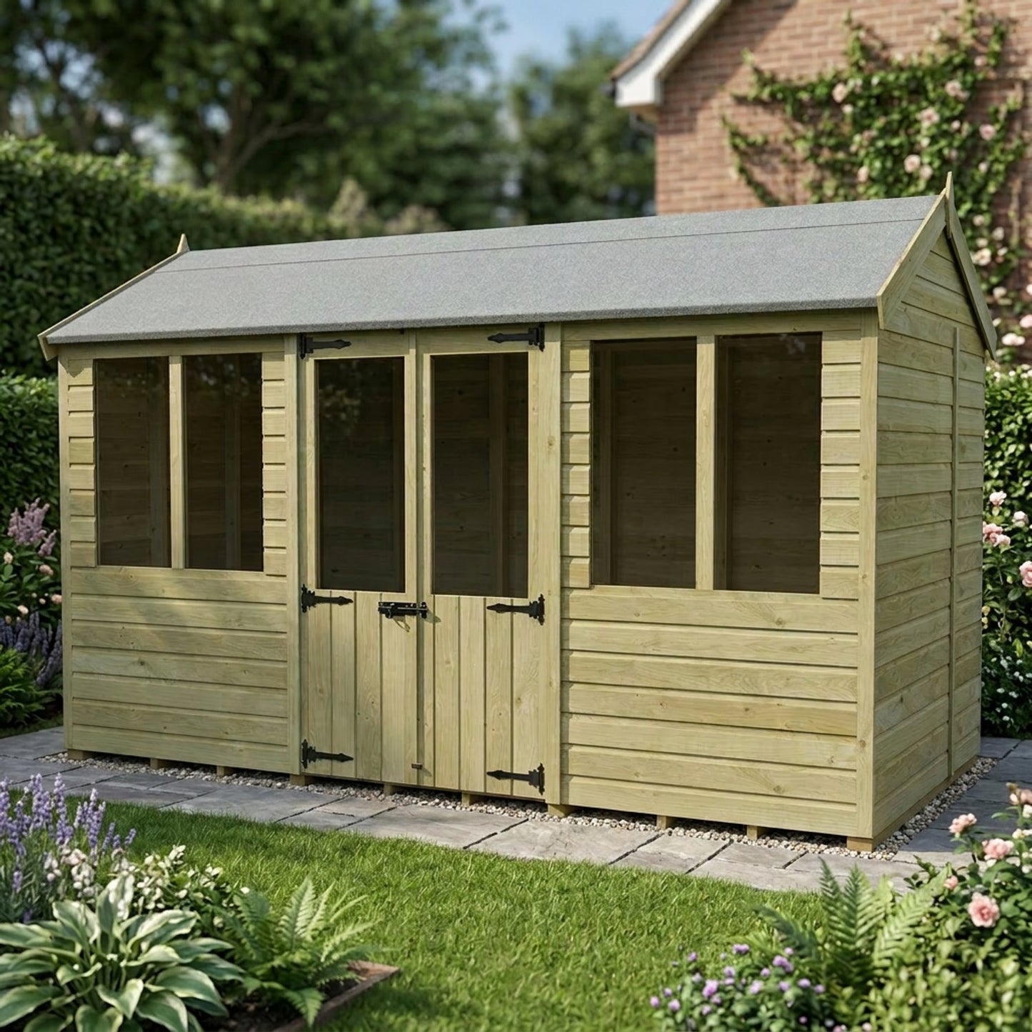 12 x 7 Apex Summer House - view 4