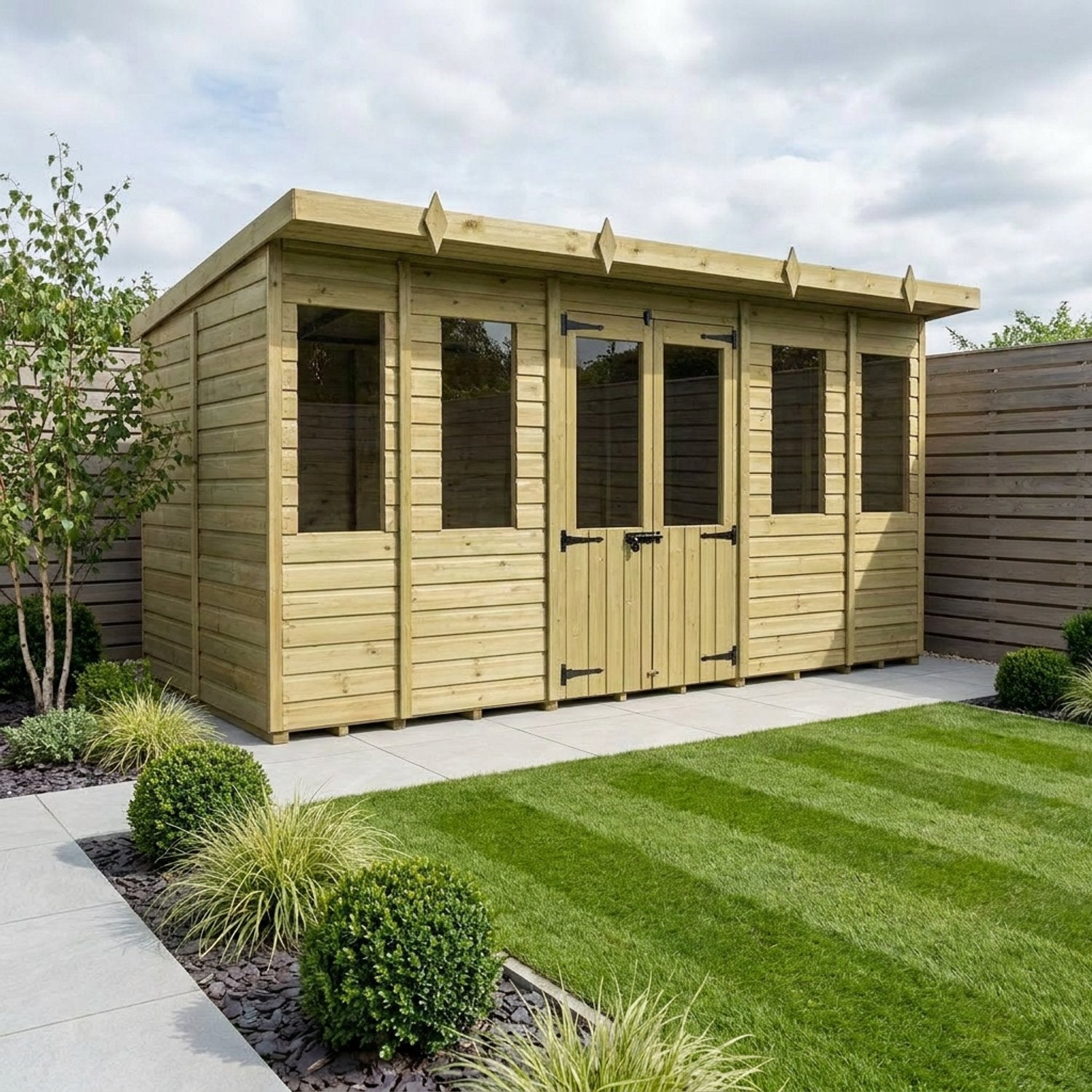 14 x 8 Pent Summer House - view 5