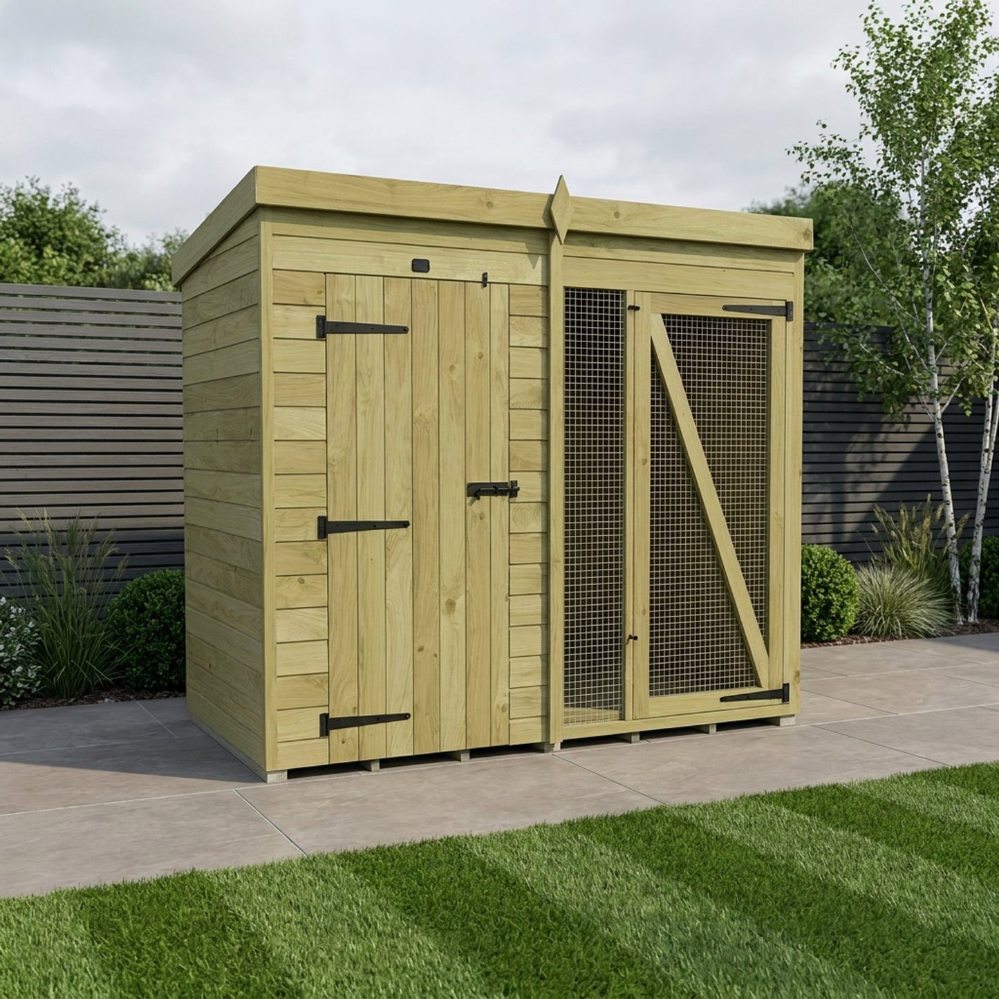 8 x 4 Dog Kennel And Run (Full Height) - view 5
