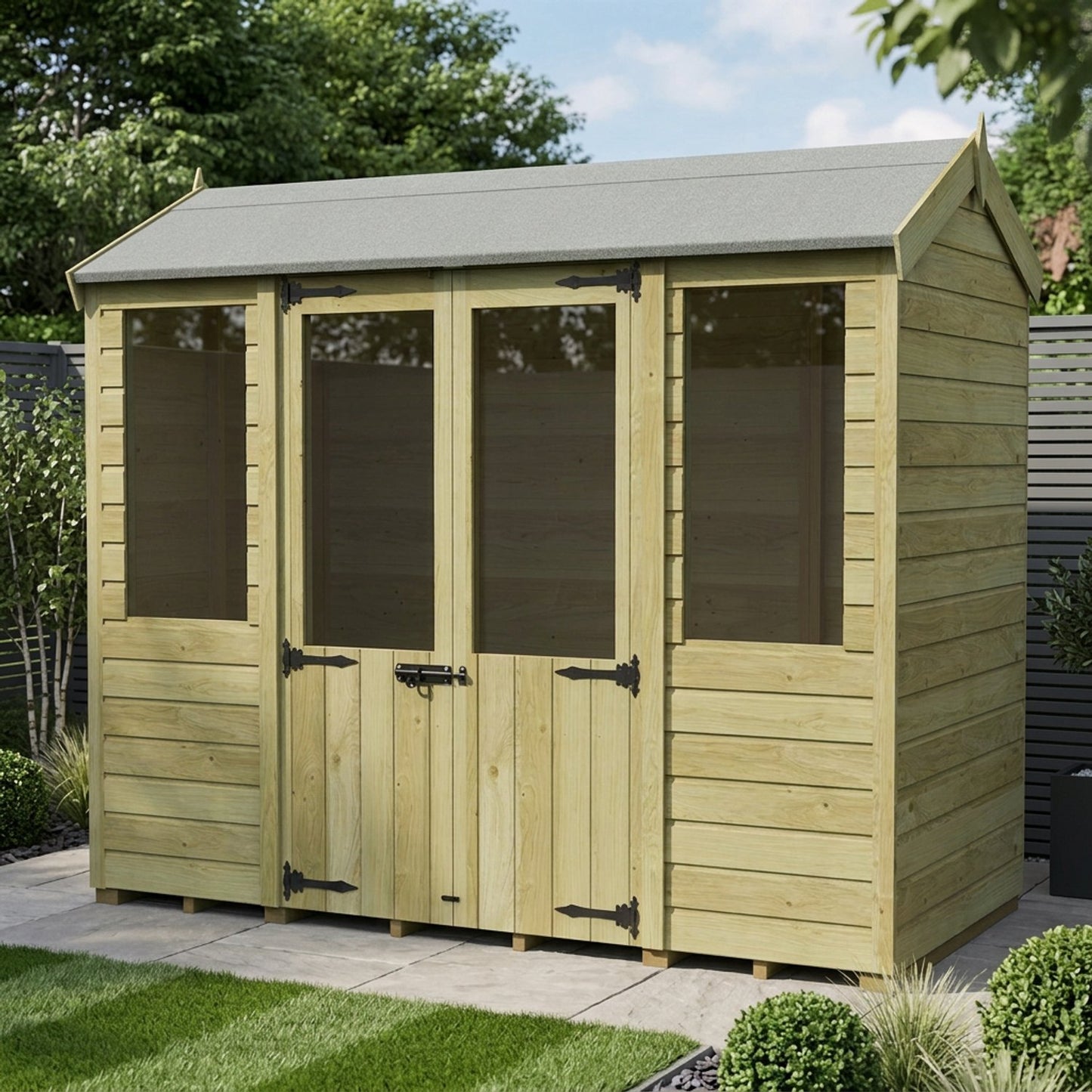 8 x 4 Apex Summer House - view 6