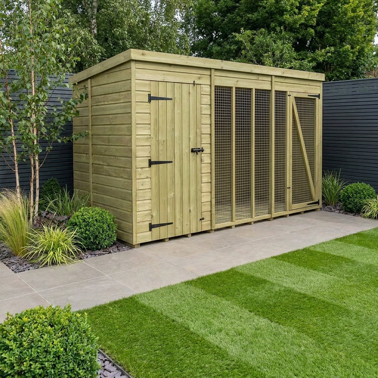 12 x 6 Dog Kennel And Run (Full Height) - view 5