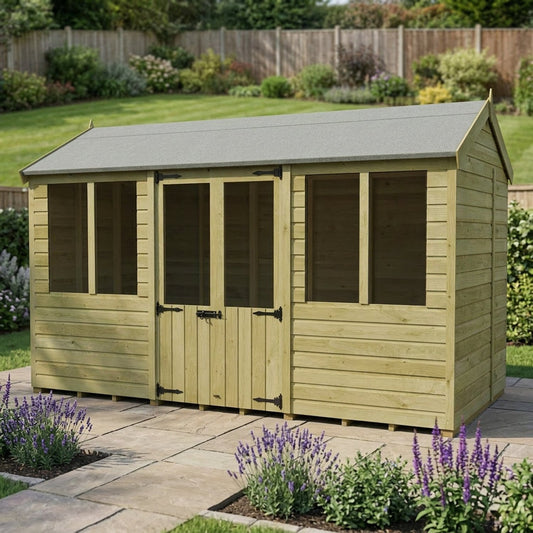 12 x 6 Apex Summer House - view 3