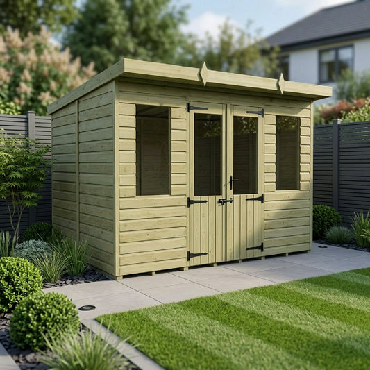 10 x 8 Pent Summer House - view 2