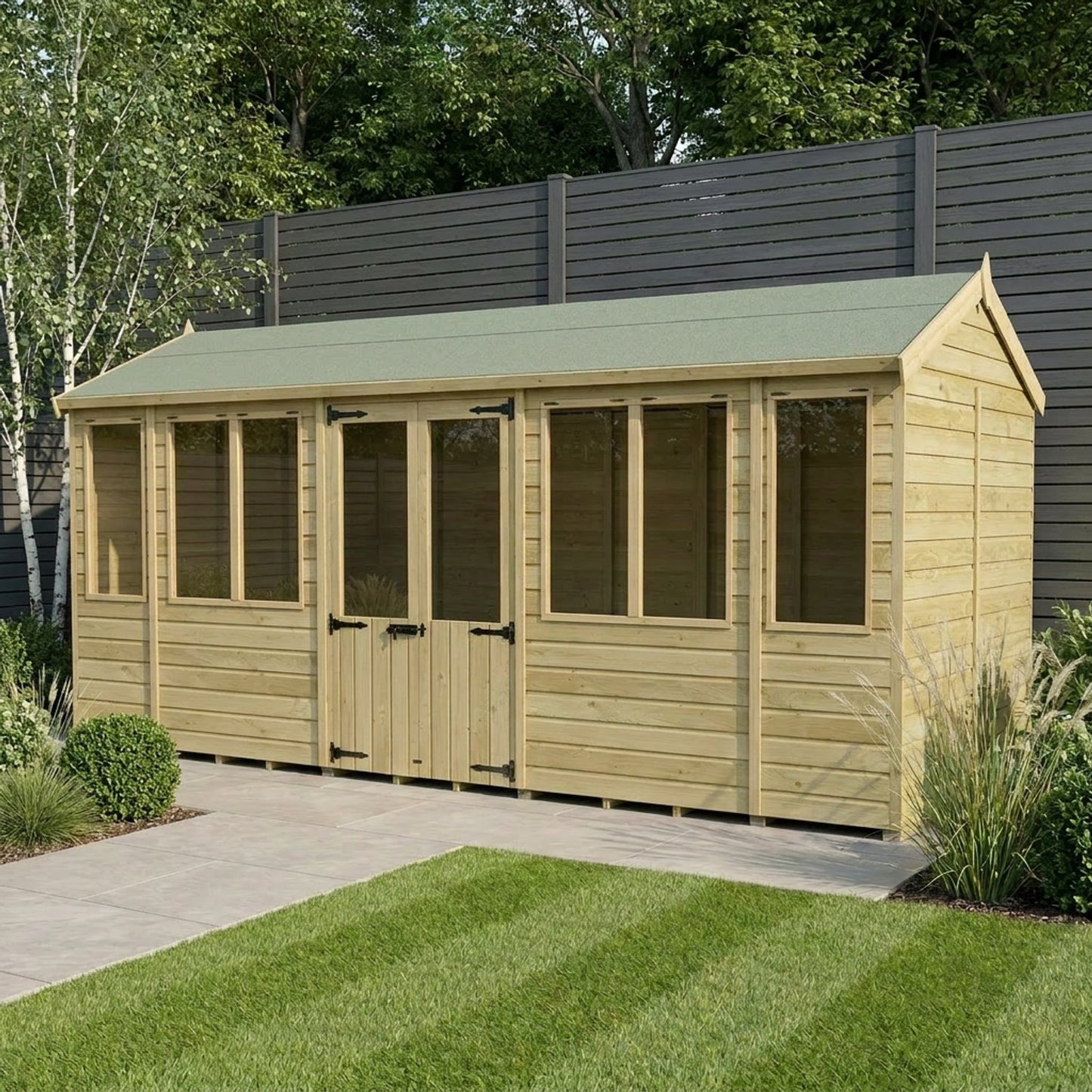 16 x 5 Apex Summer House - view 3
