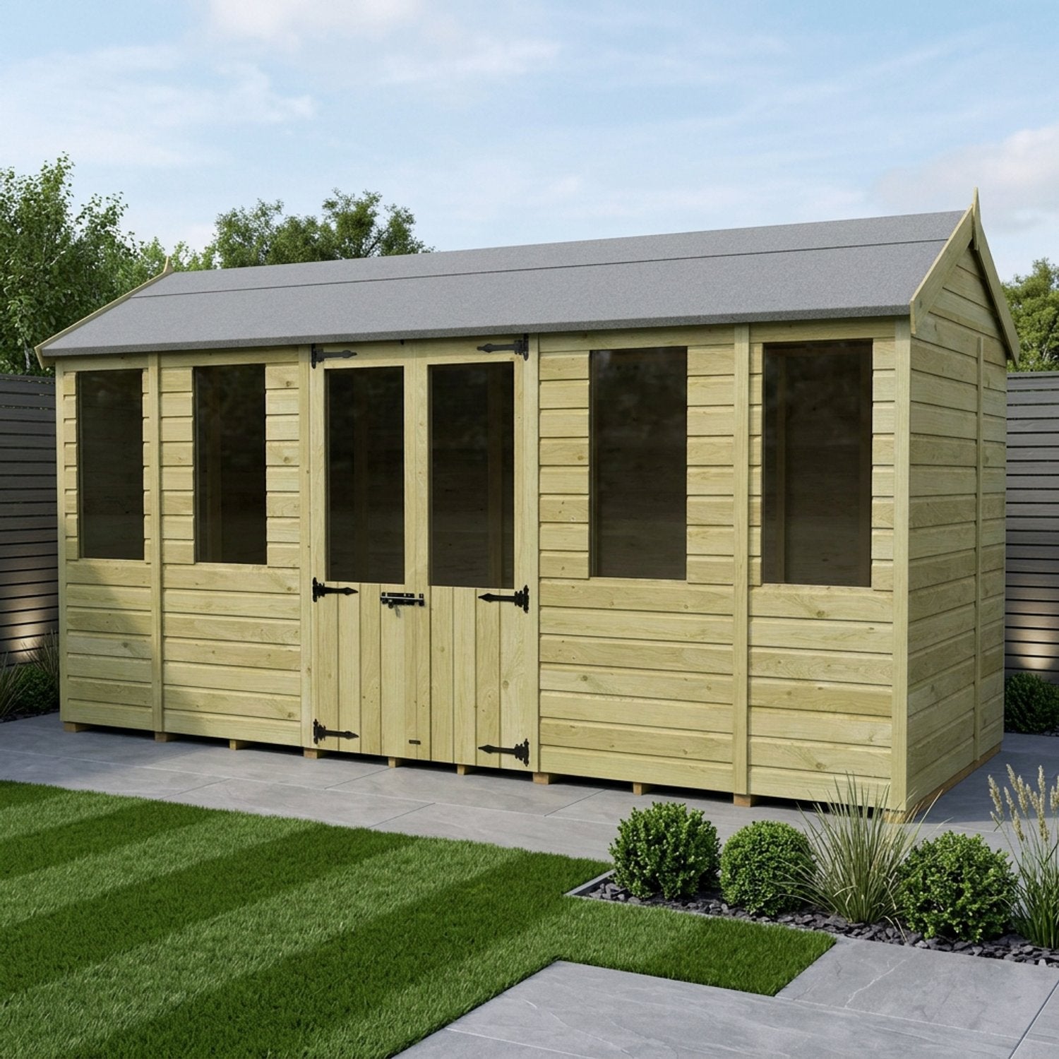 14 x 6 Apex Summer House - view 2
