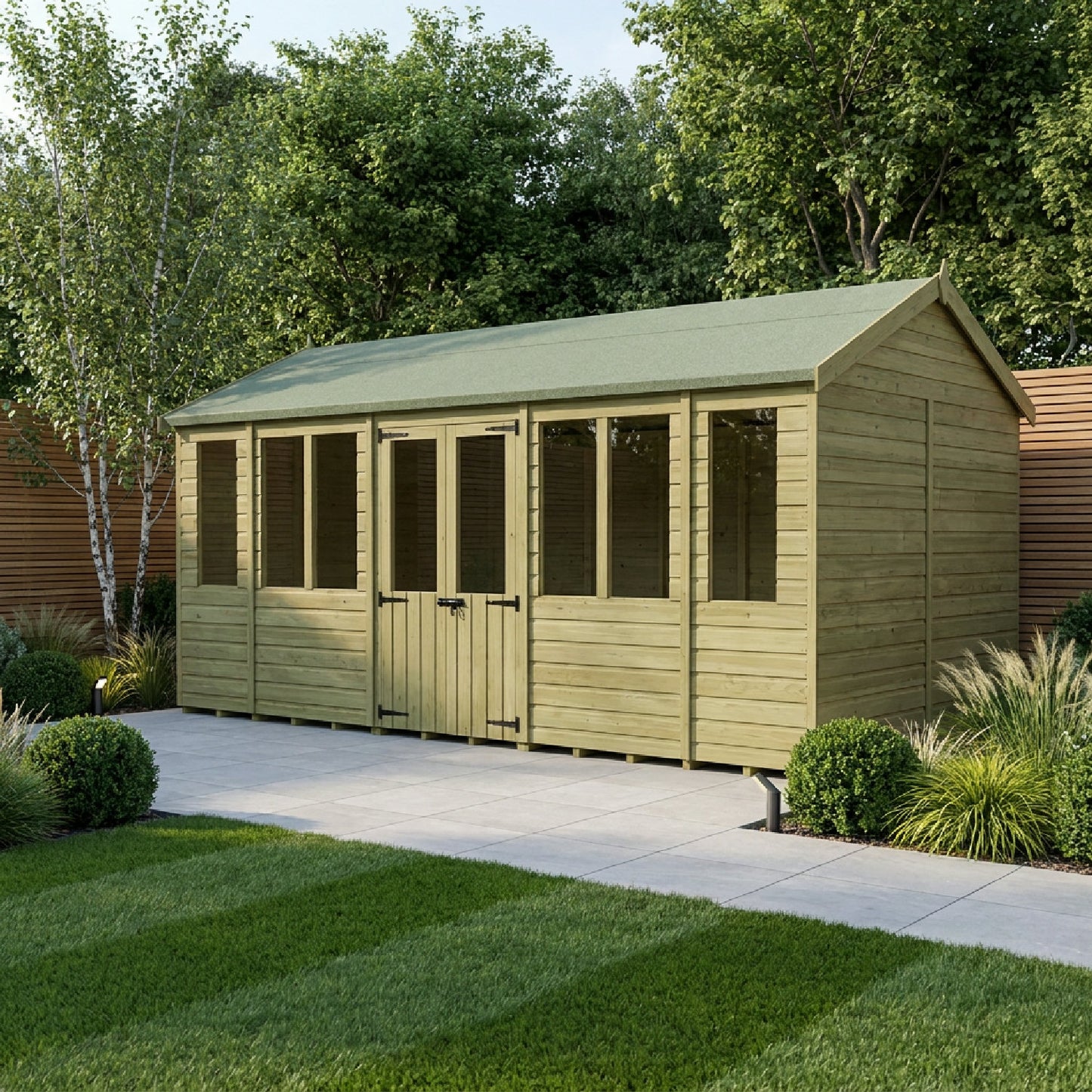 18 x 5 Apex Summer House - view 2