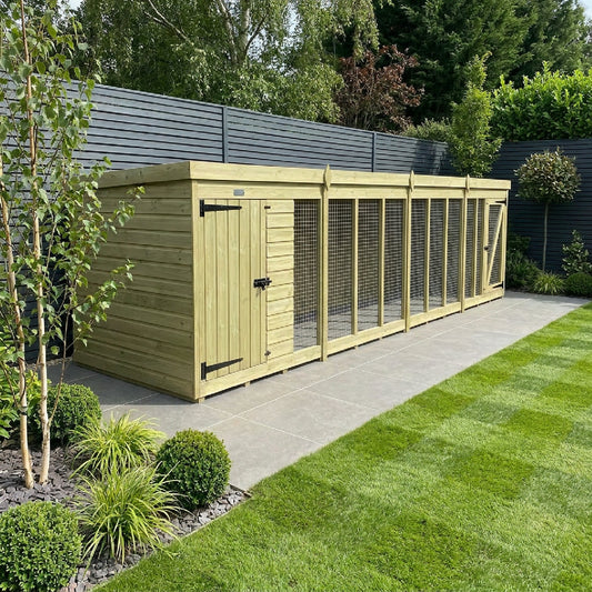 16 x 4 Dog Kennel And Run - view 3