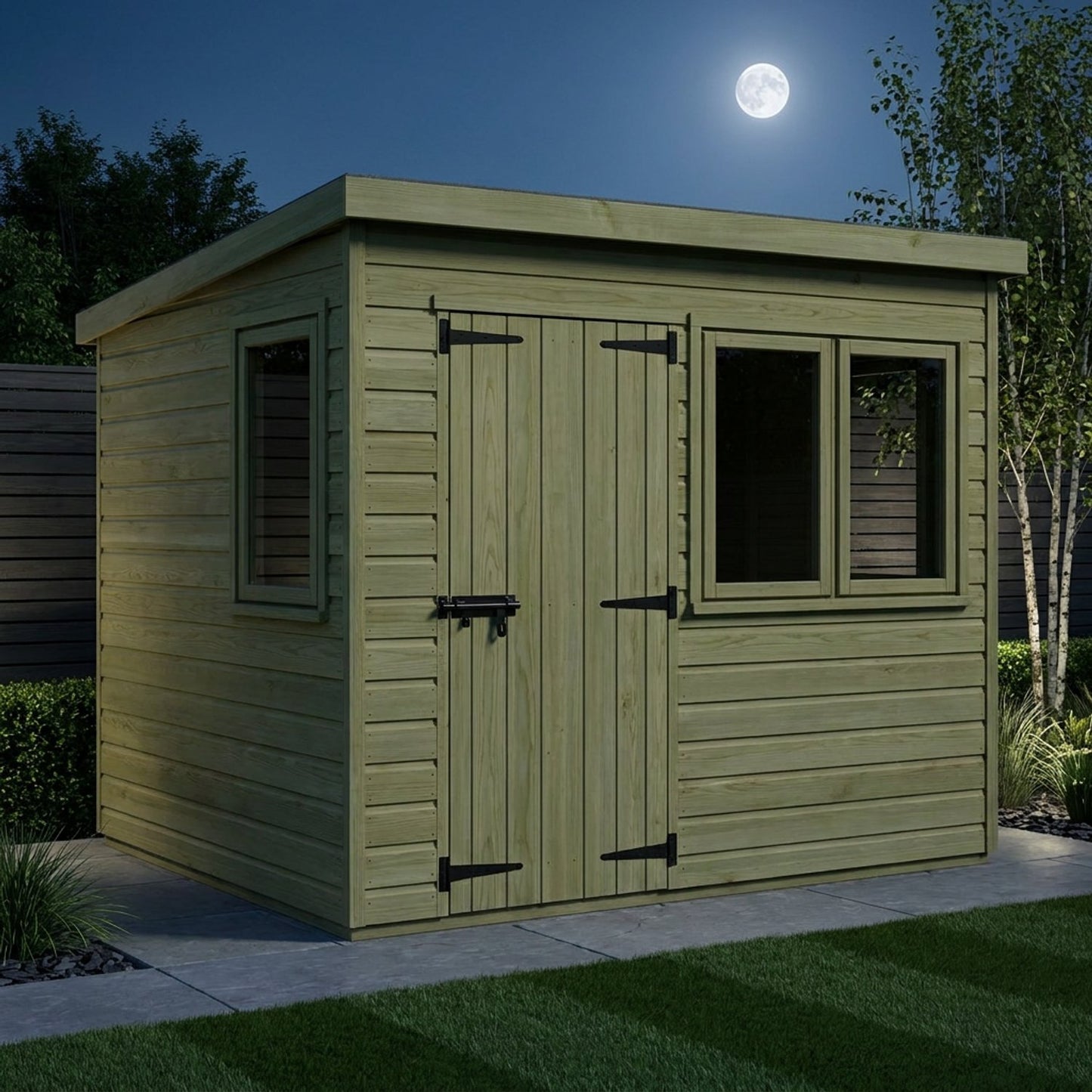12 x 10 Pent Summer House - view 4