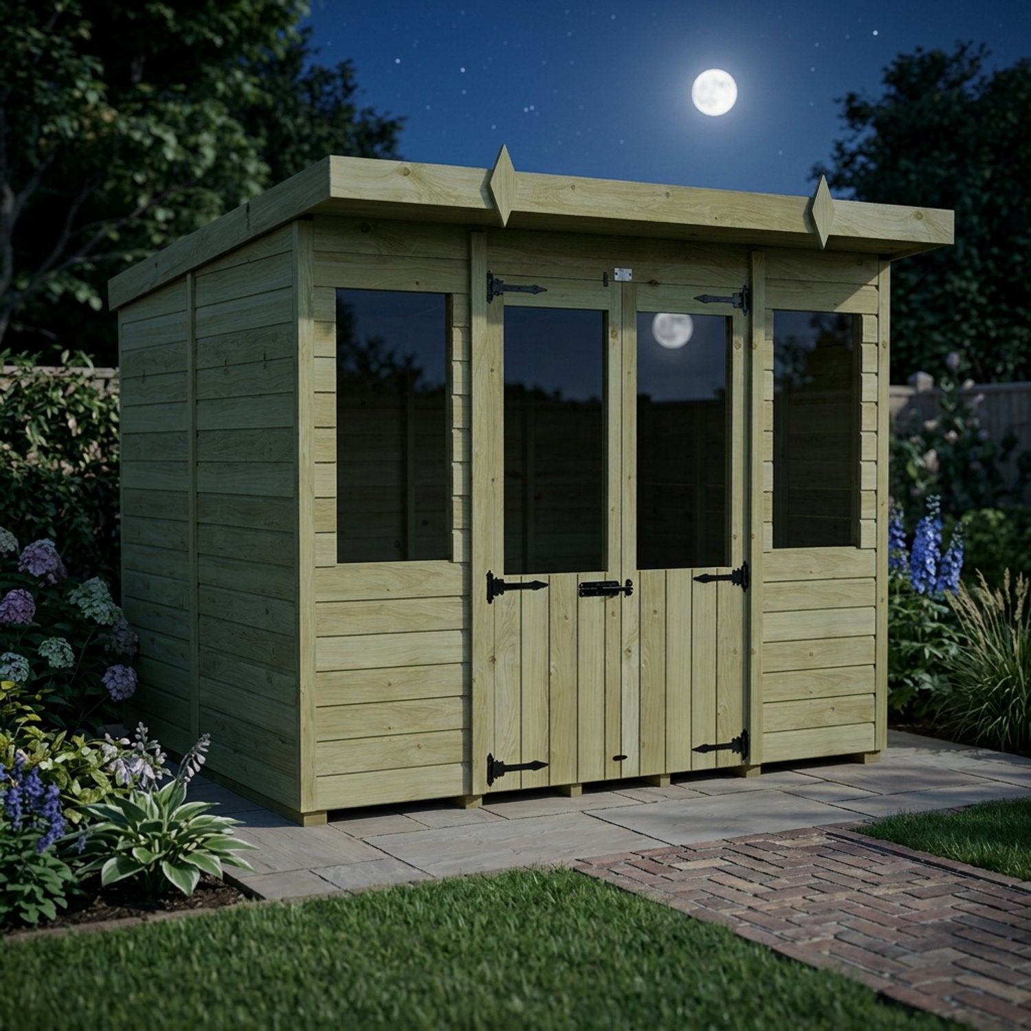 8 x 6 Pent Summer House - view 6